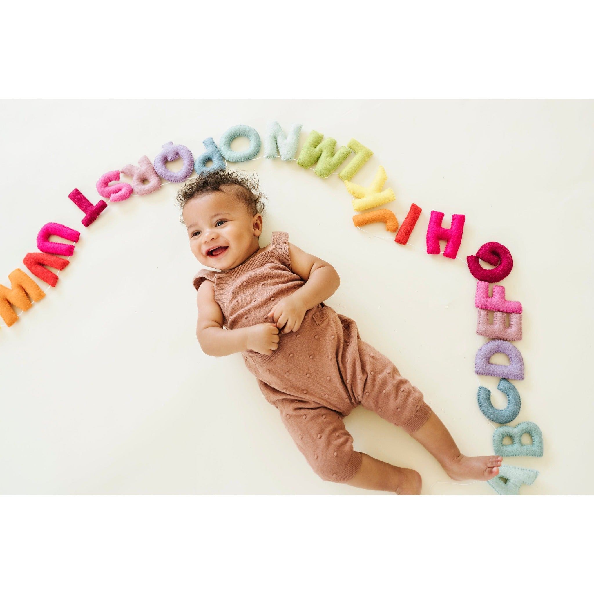 Rainbow Felt Alphabet Garland