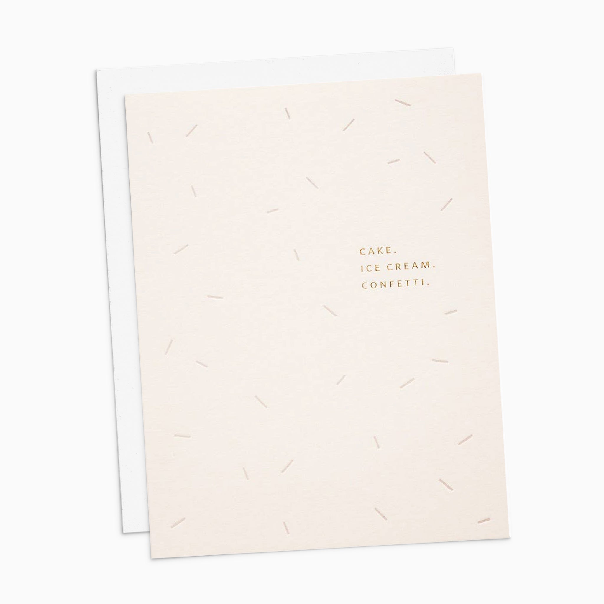 Cake, Confetti, Ice Cream Card
