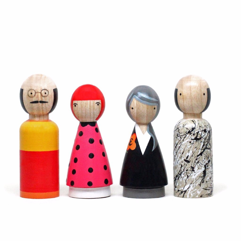 The Modern Artists Peg Doll Set