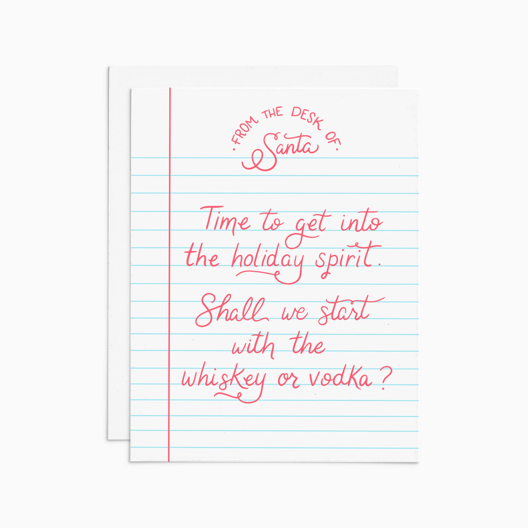 Time to Get Into the Holiday Spirit Card