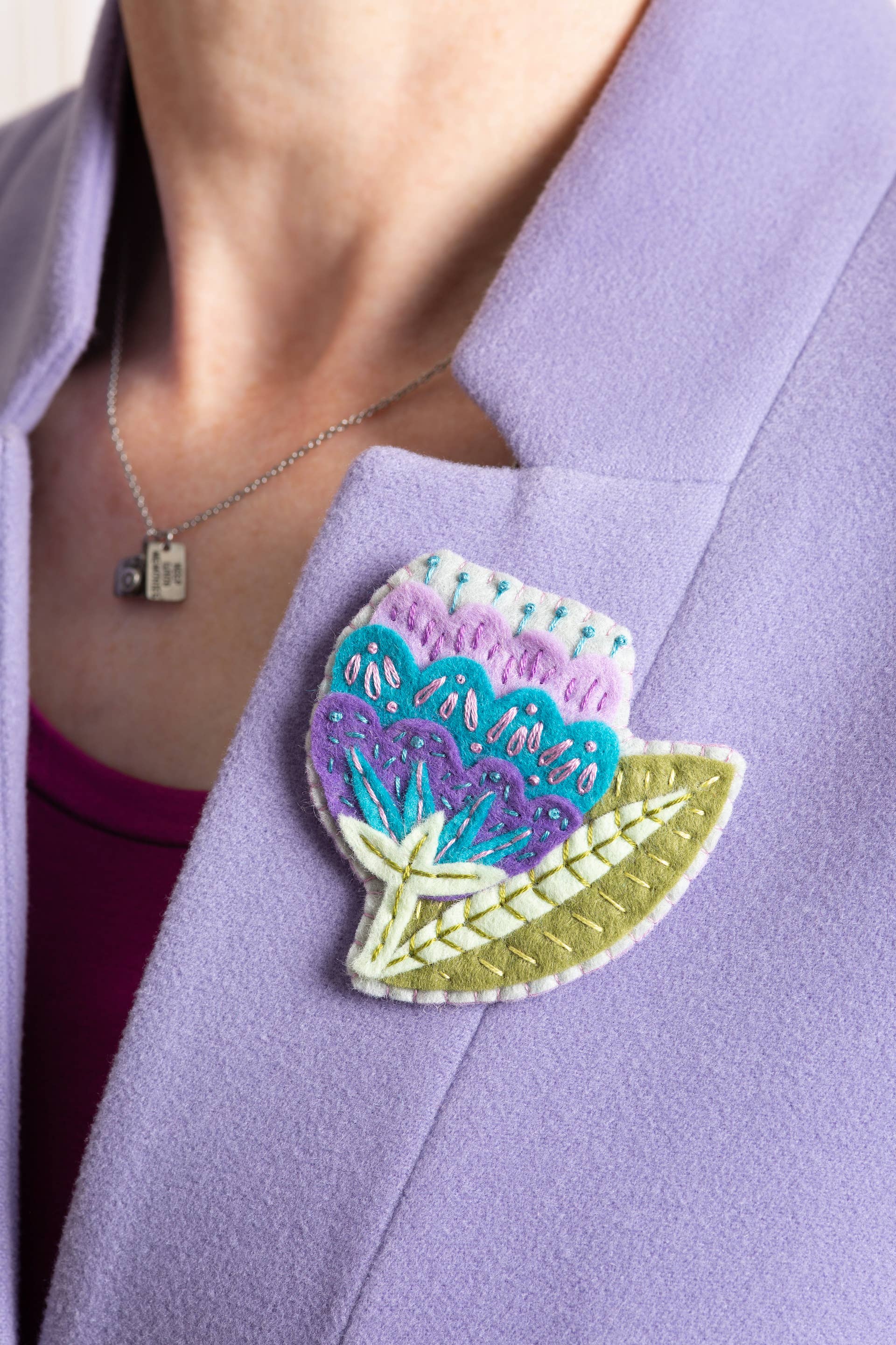 Vita Flower Felt Brooch Craft Kit