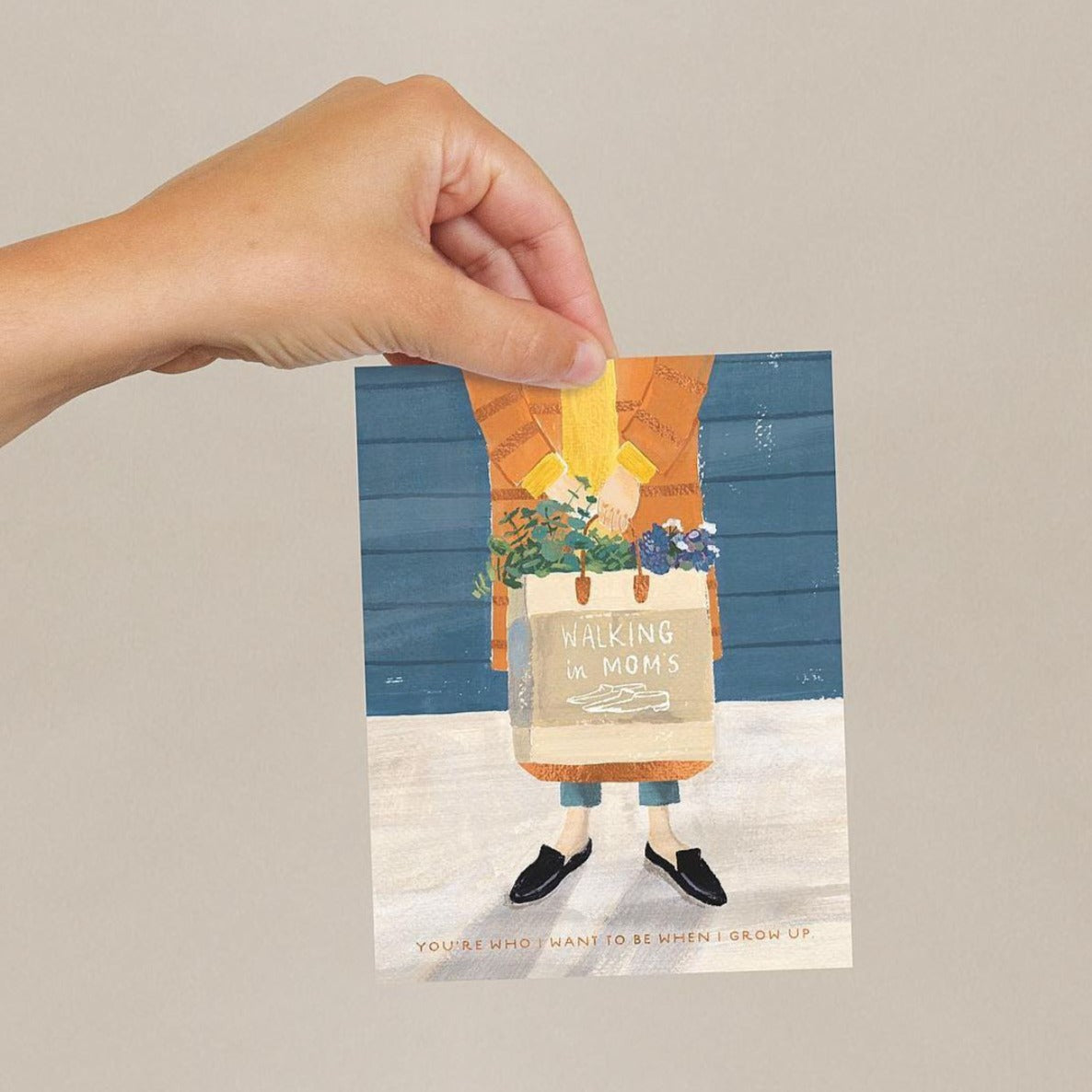 Walking in Mom's Shoes - Plantable Card