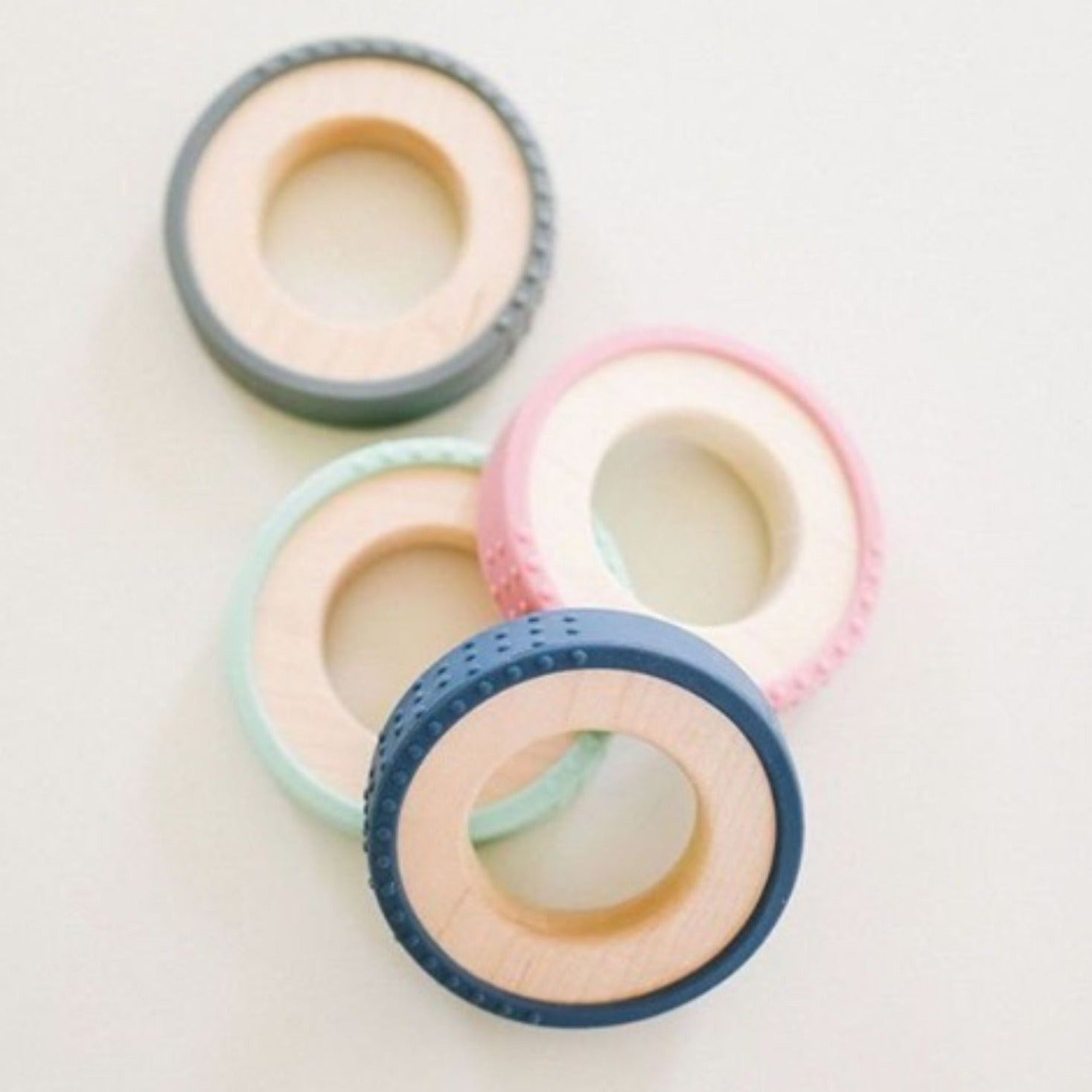 Silicone Wrapped Wood Teether