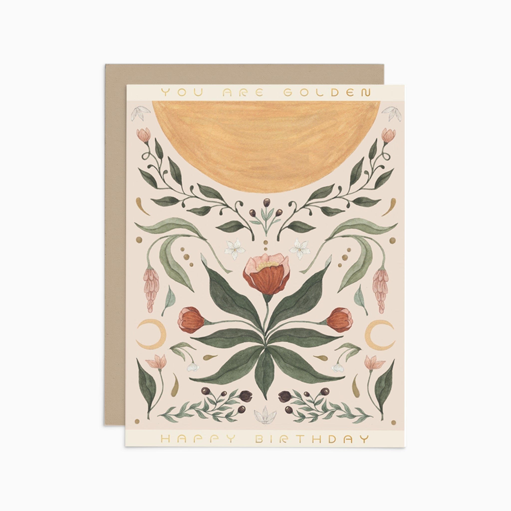 You Are Golden, Happy Birthday Card