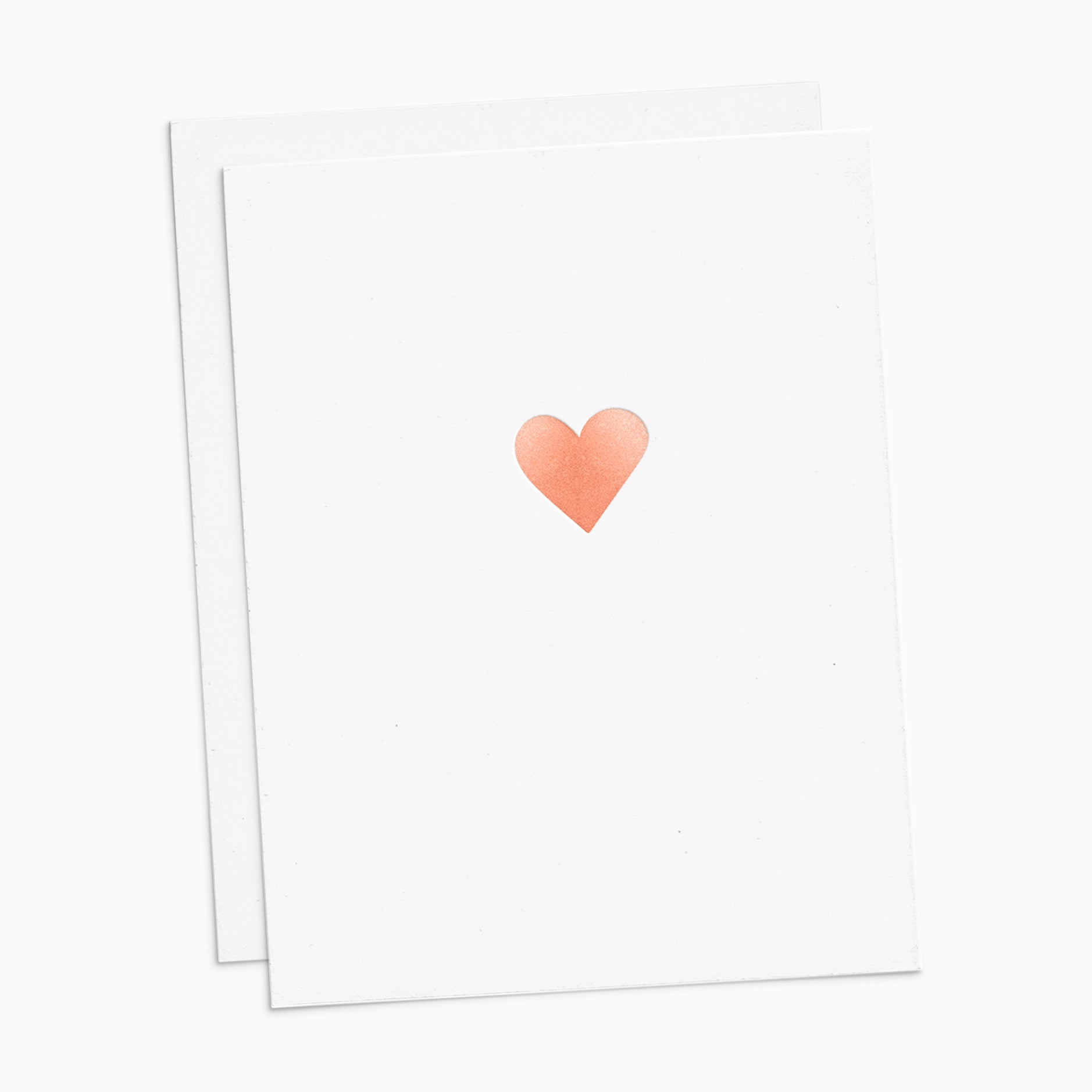 Rose Gold Heart Card