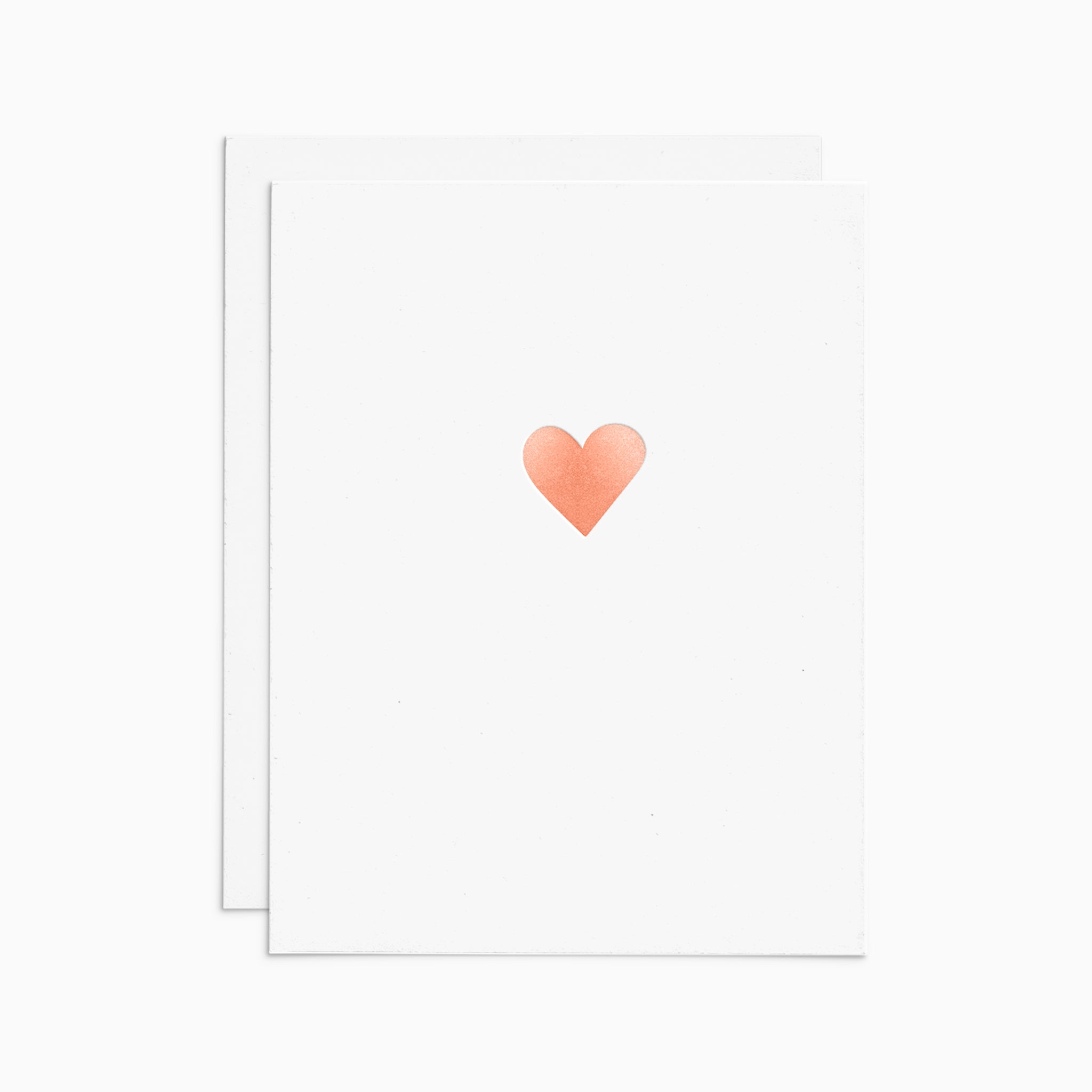 Rose Gold Heart Card