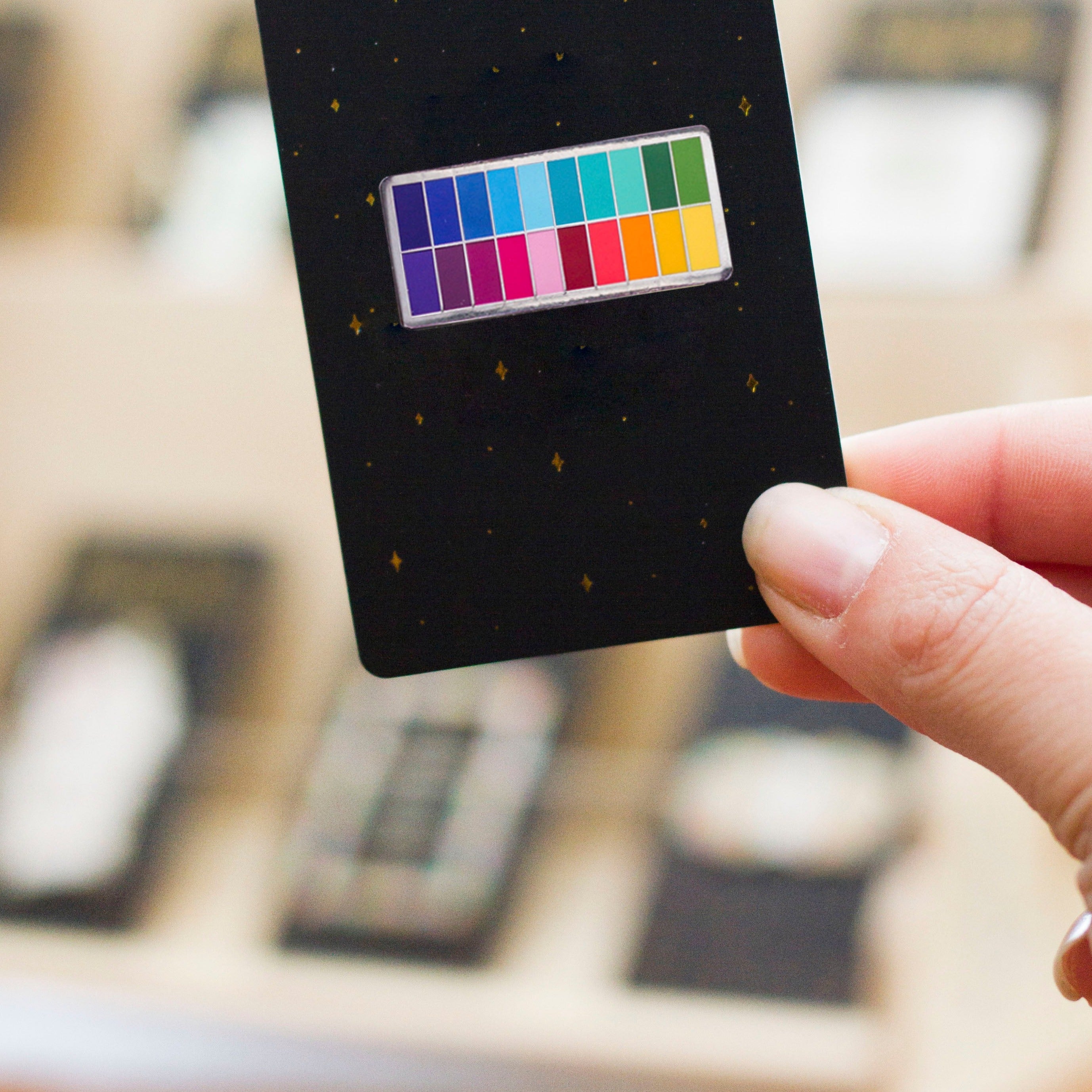 Color Palette Enamel Pin