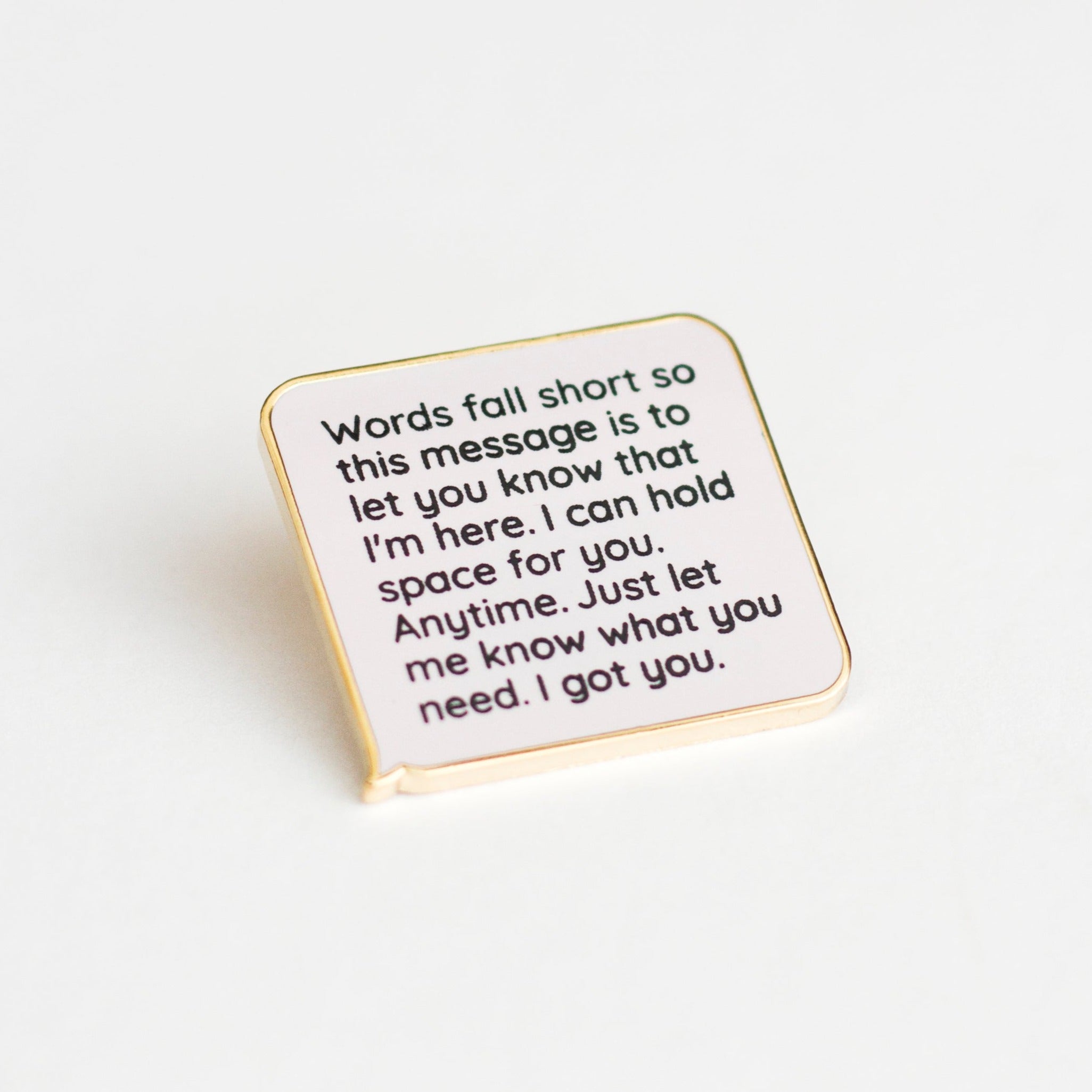 Incoming Text Here for You Enamel Pin