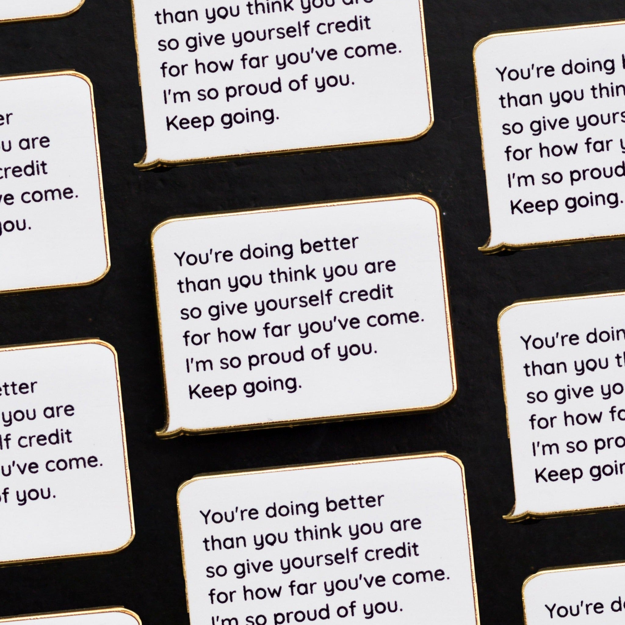 Incoming Text Proud of You Enamel Pin