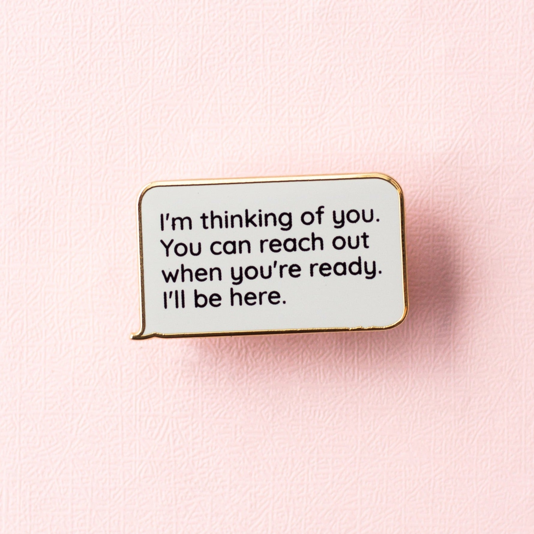 Incoming Text Thinking of You Enamel Pin