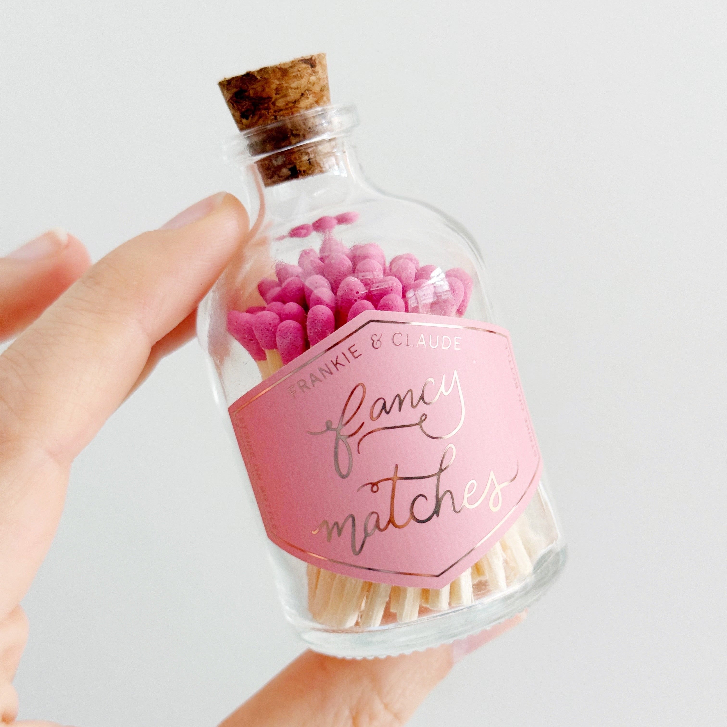Pink Match Jar