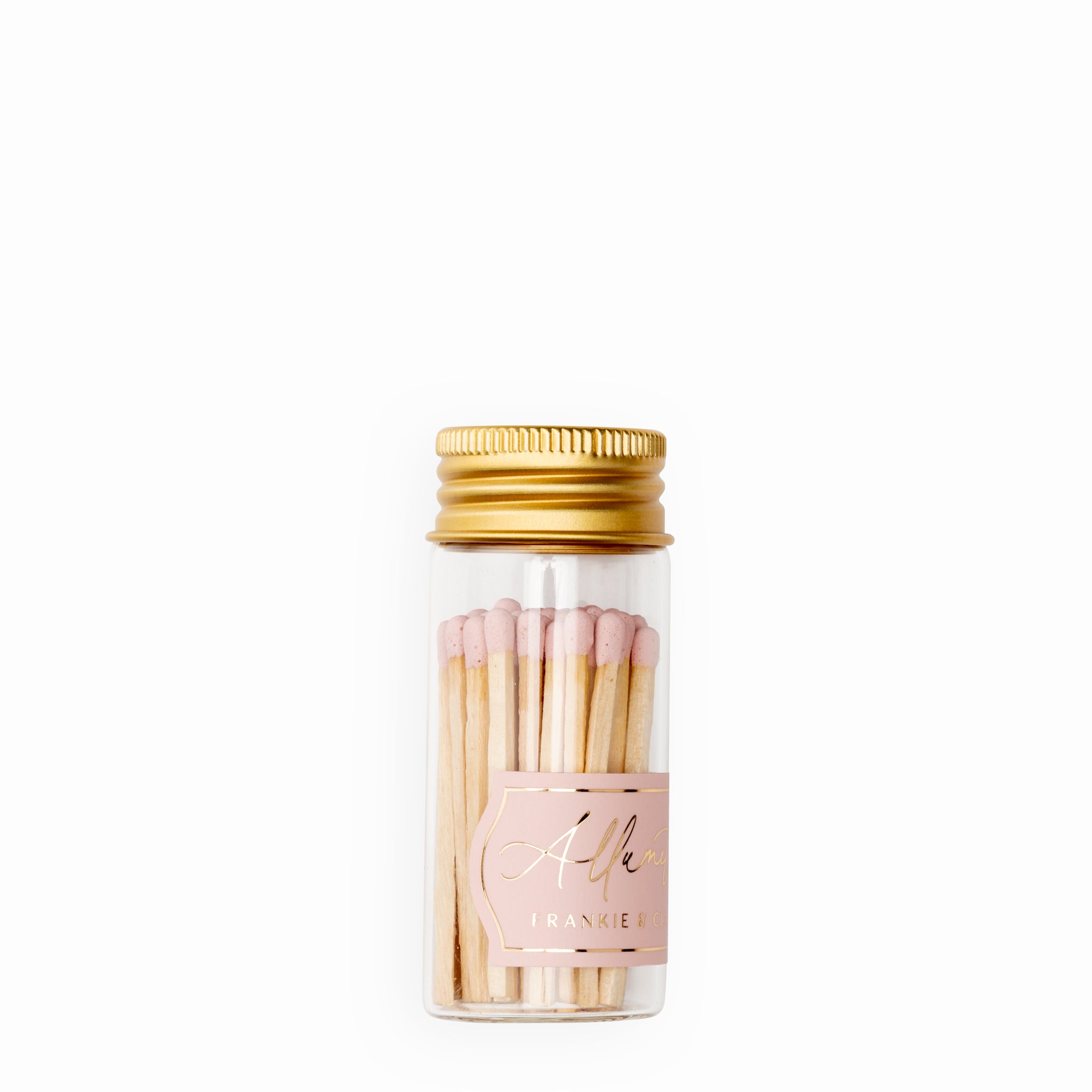 Blush Pink Allumette Match Jar