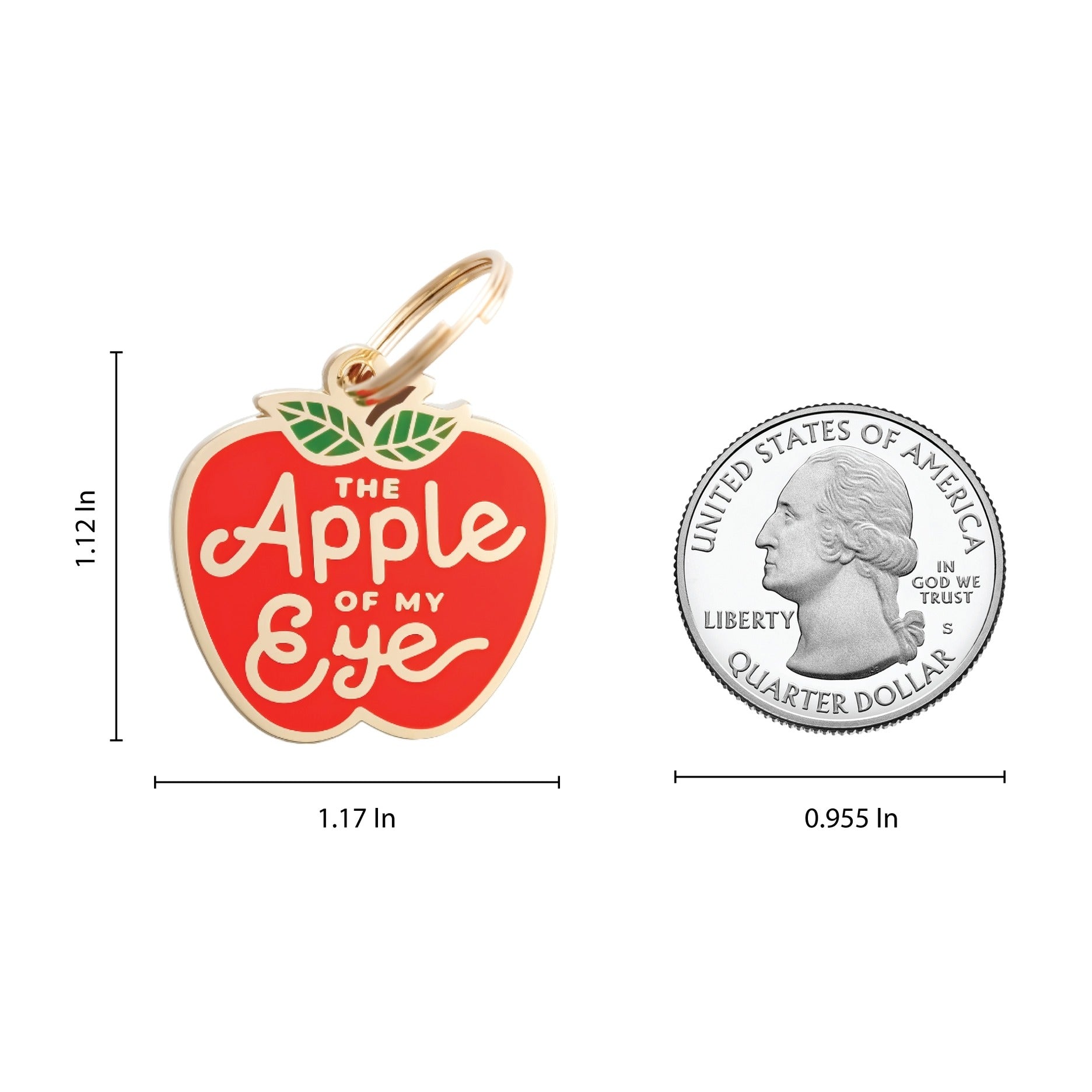 Apple of My Eye Pet Id Tag