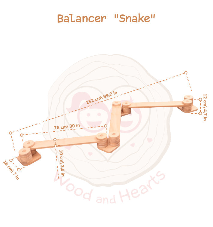 Wooden Balance Beam for Kids