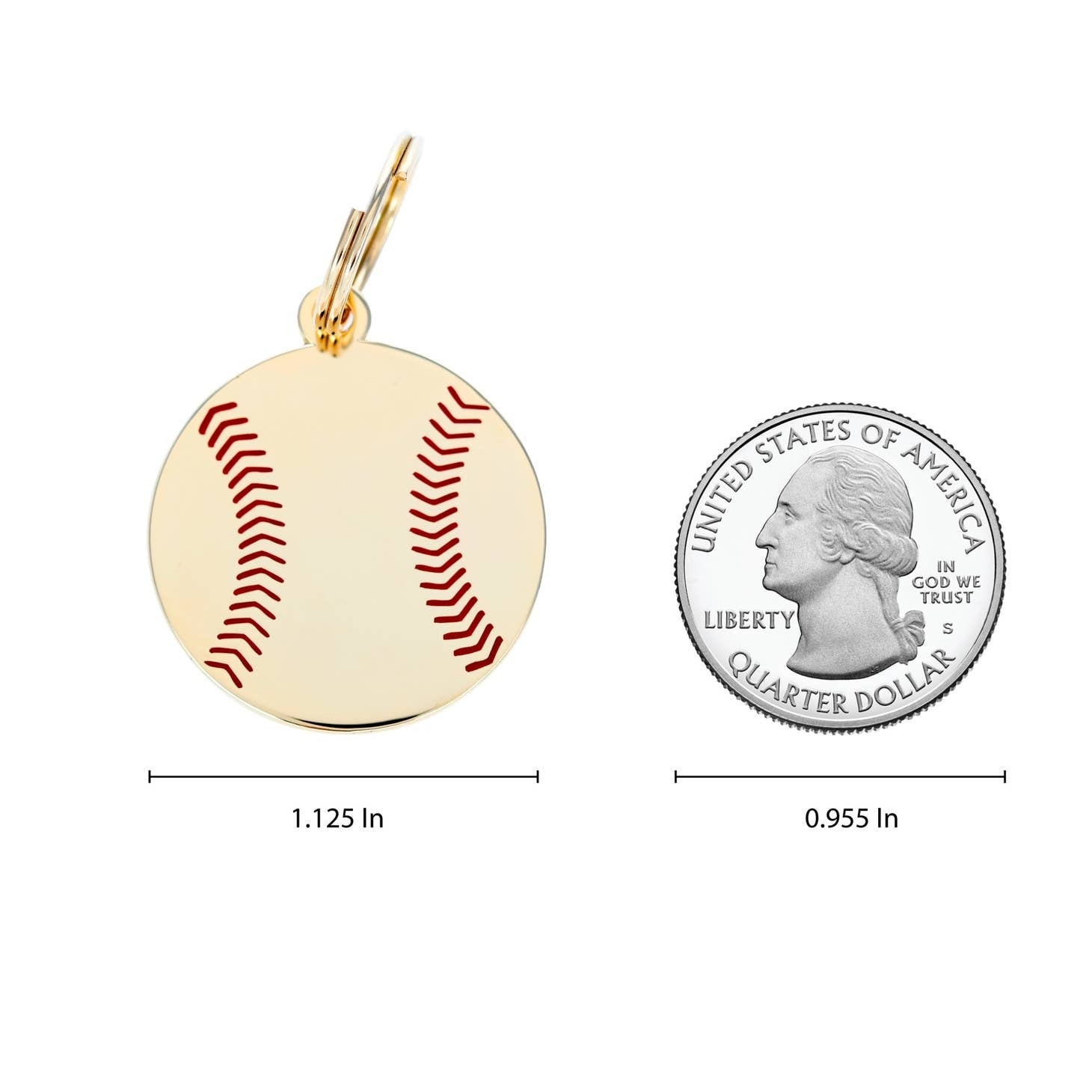 Baseball Pet Id Tag