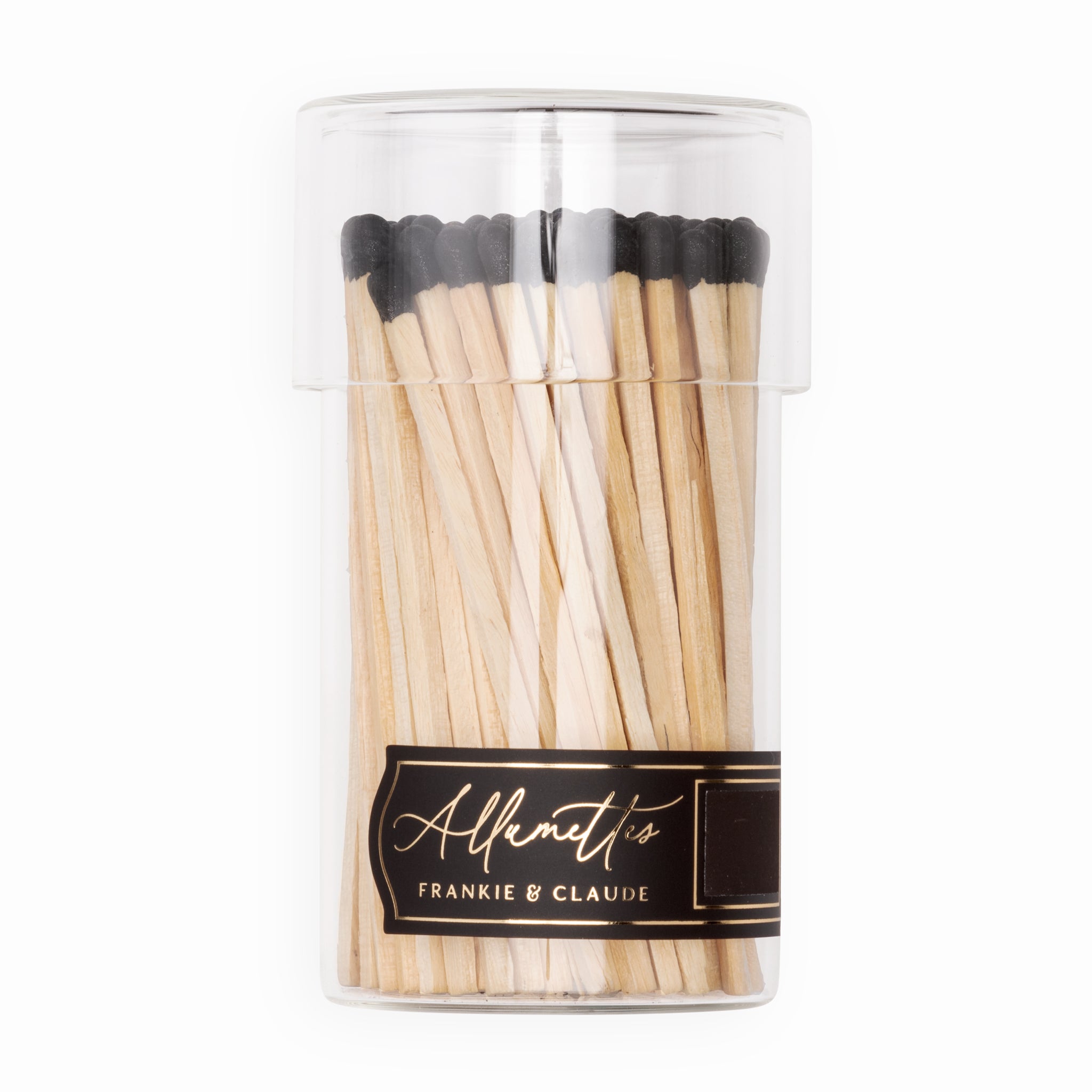 Black Allumette Match Jar