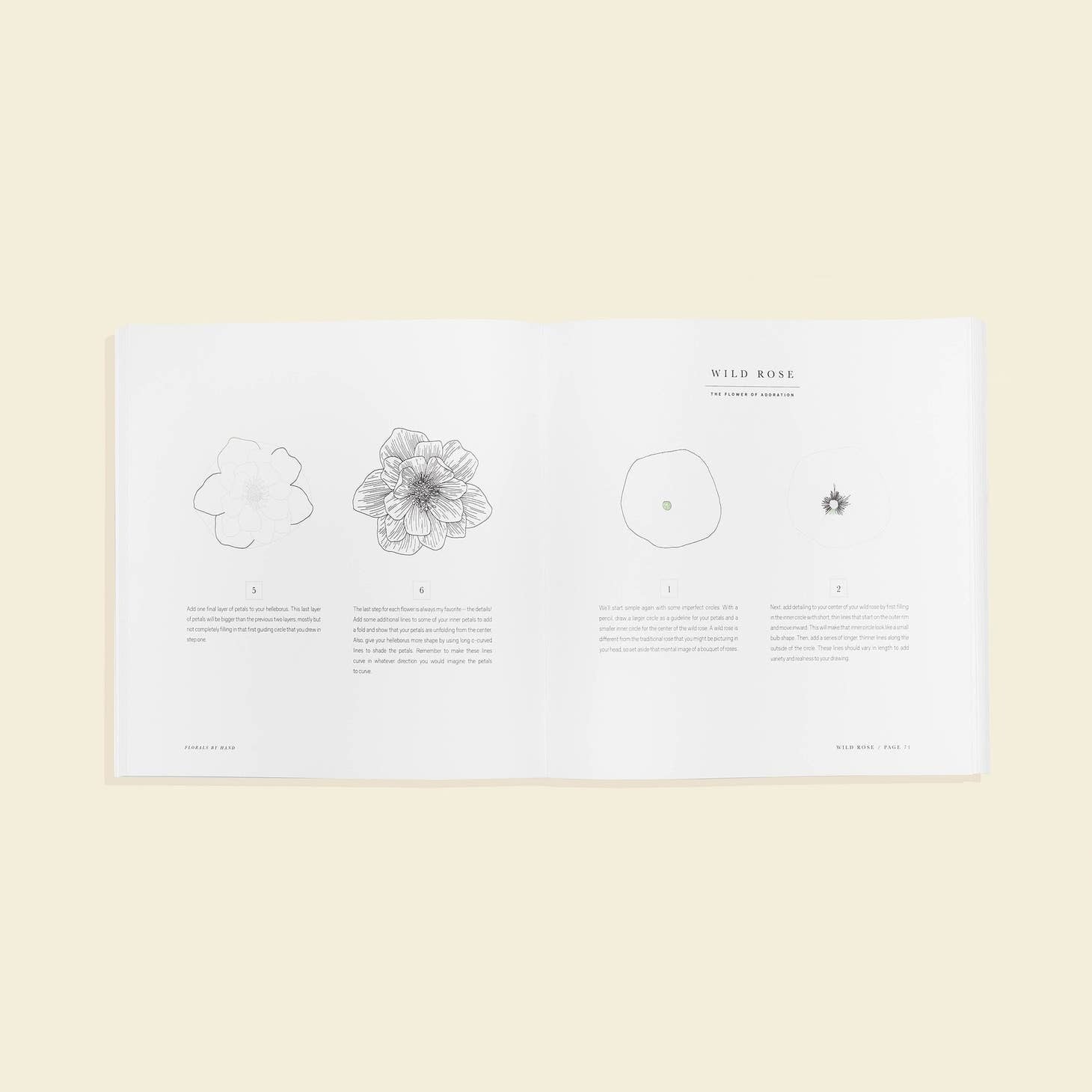 Florals By Hand: How to Draw Modern Floral Projects Art Book