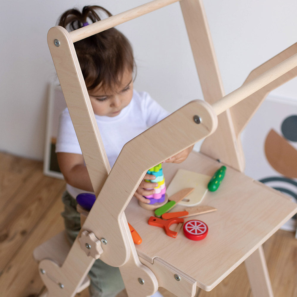 Foldable Learning Tower & Table for Toddlers