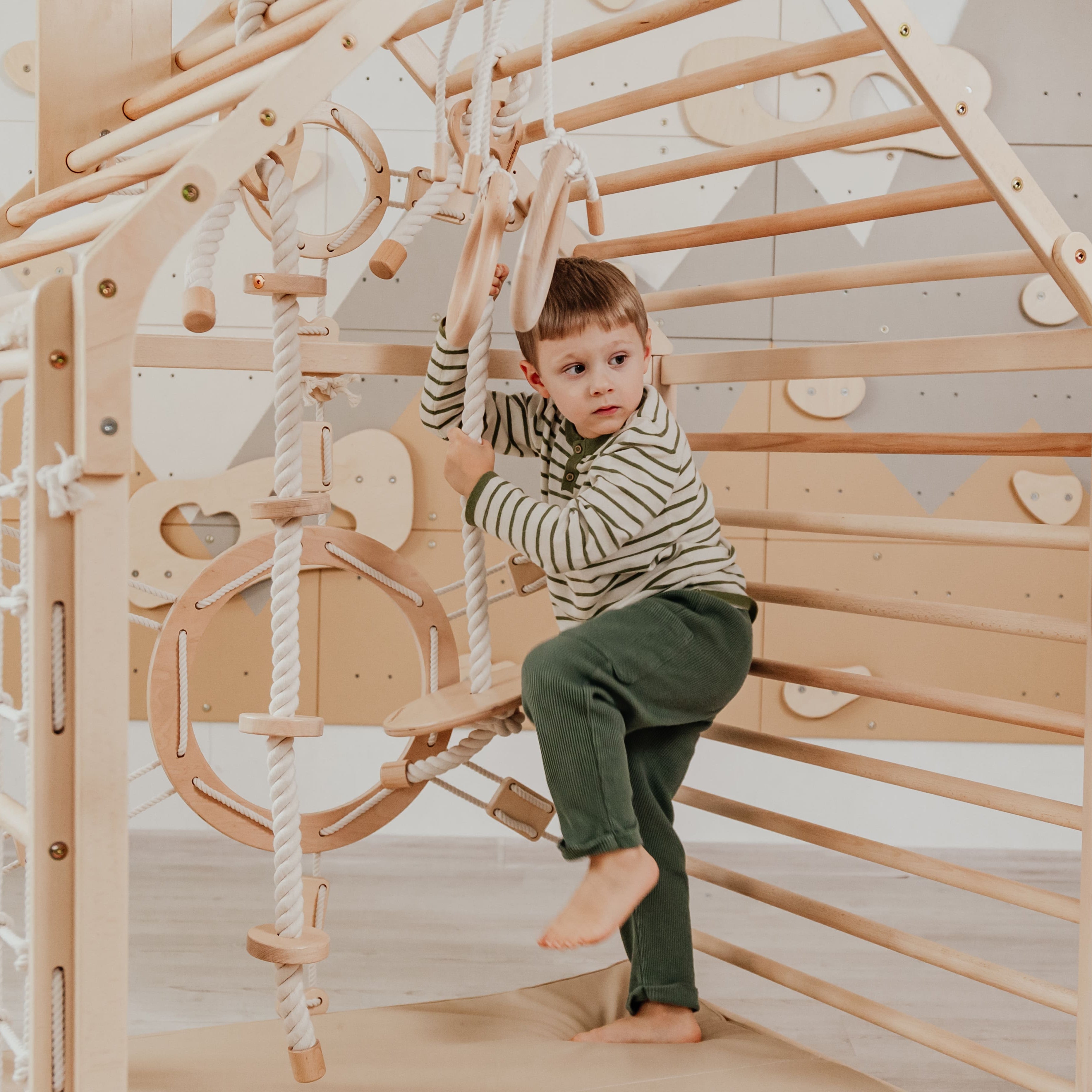 Wooden Climbing Playhouse for Toddlers
