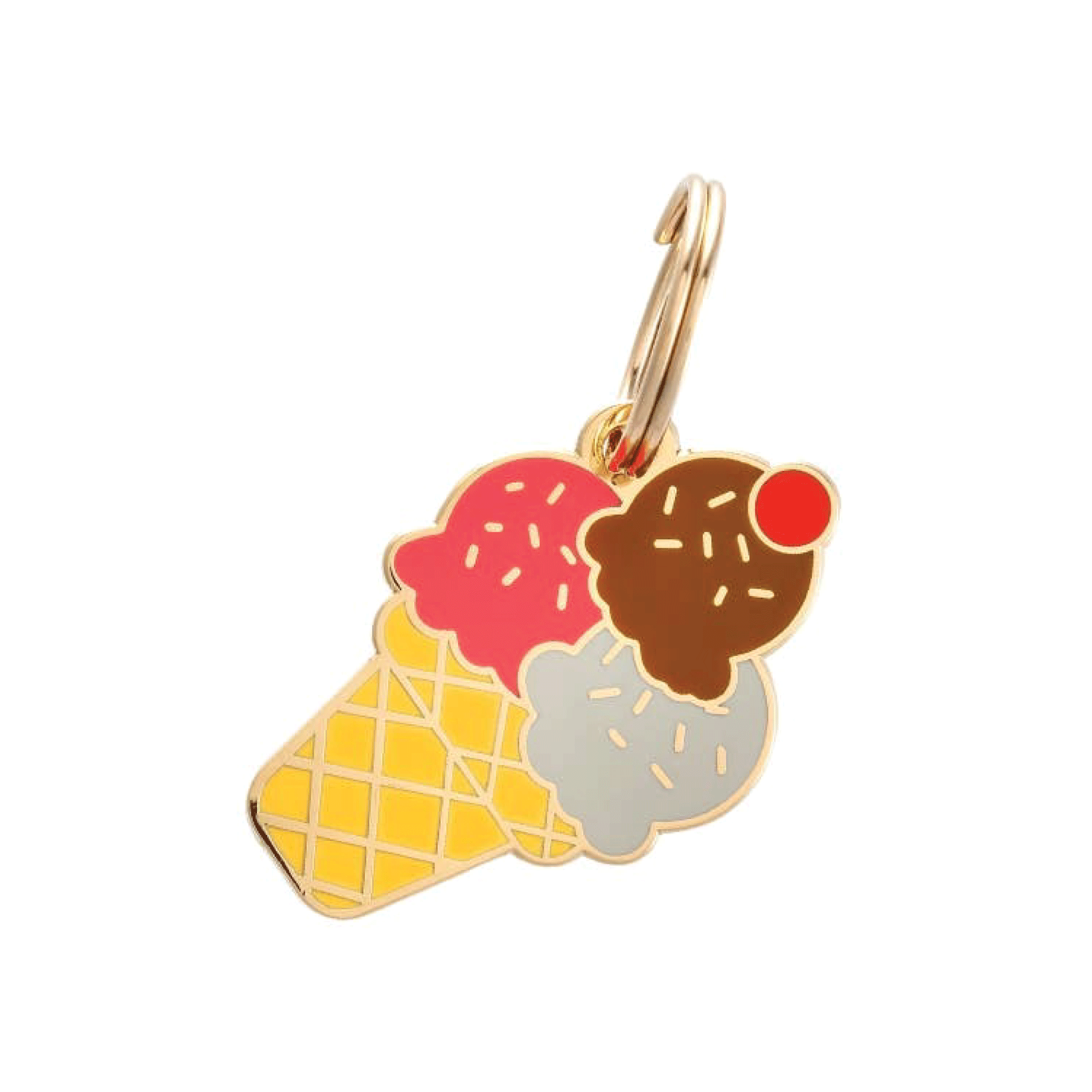 Ice Cream Pet Id Tag