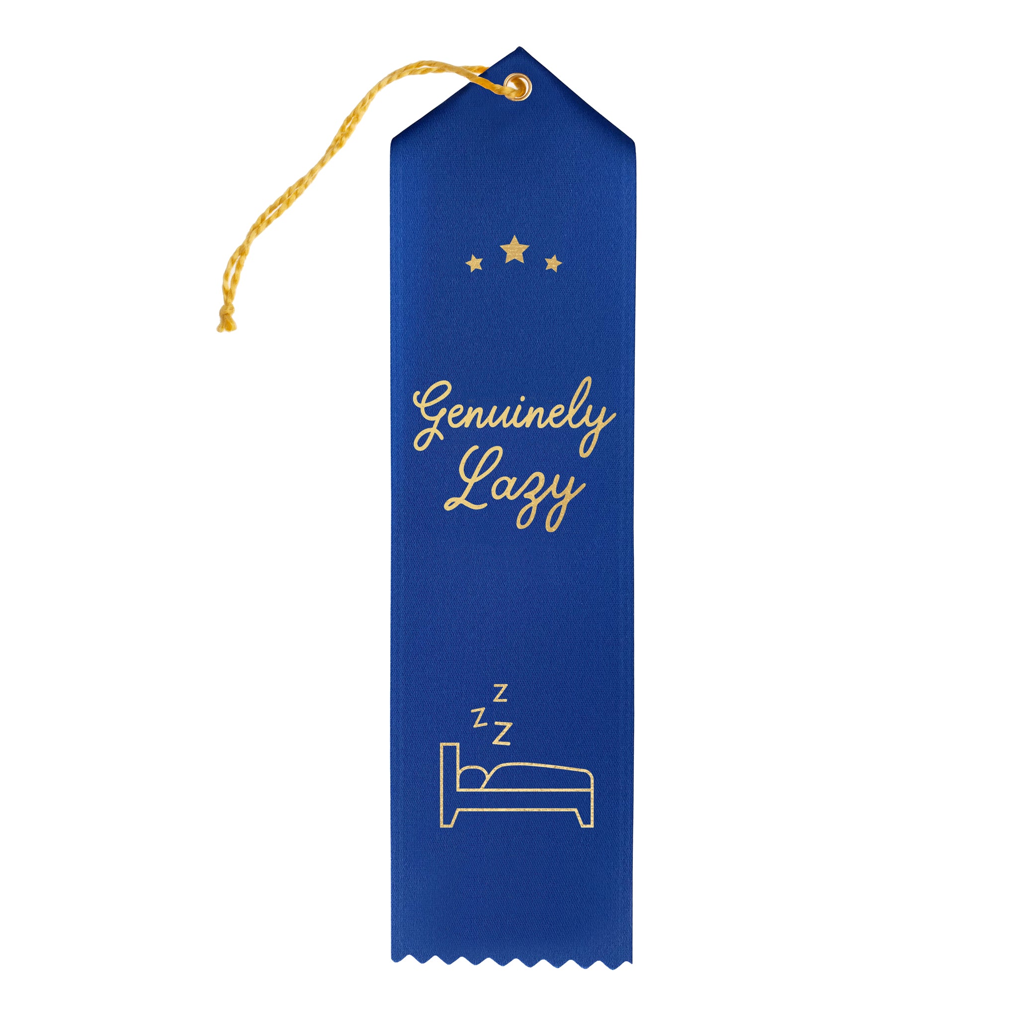 Genuinely Lazy Award Ribbon