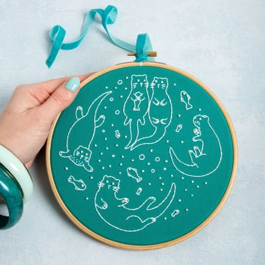 Awesome Otters Embroidery Kit