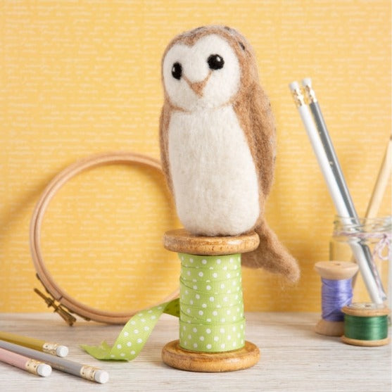 Barn Owl Needle Felting Kit