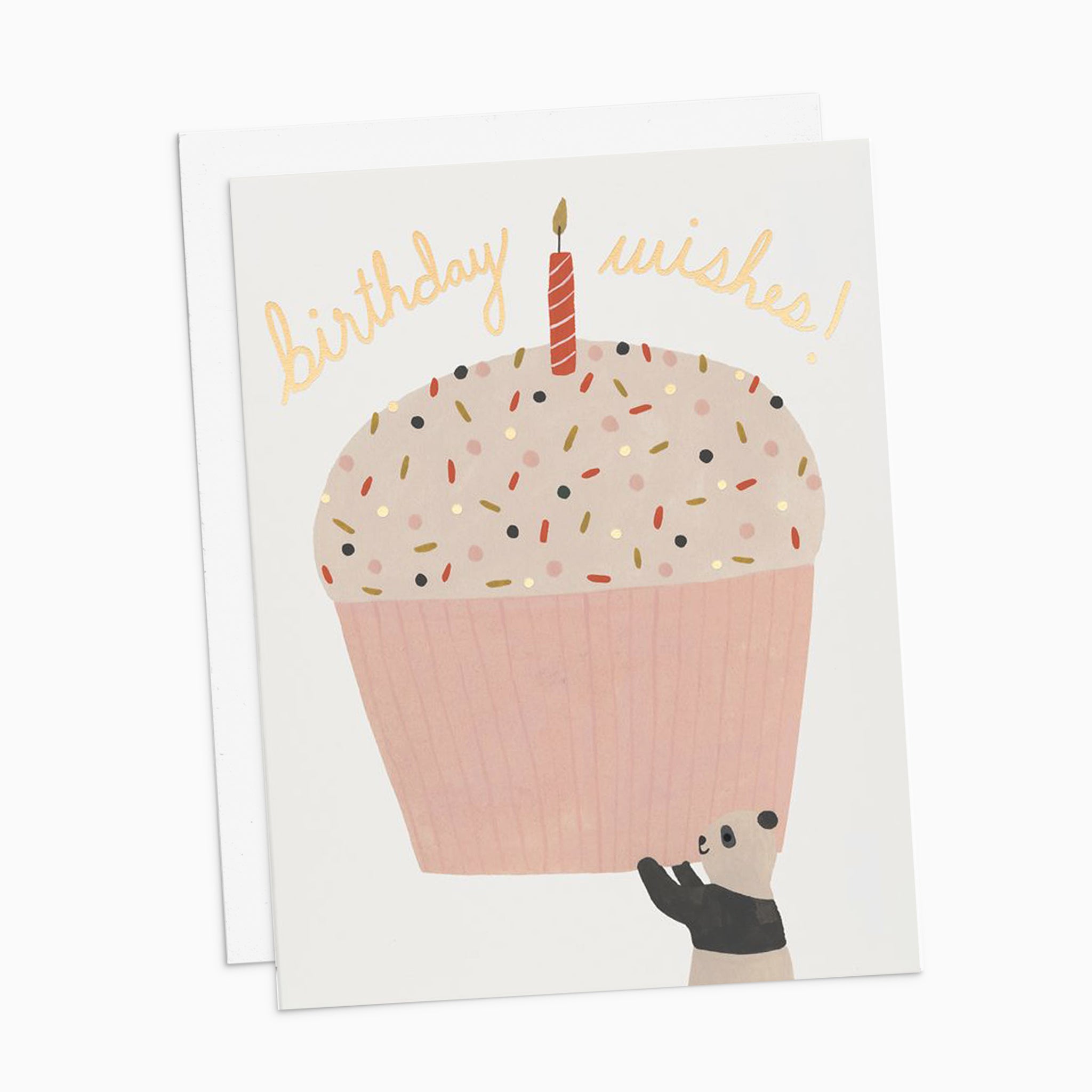 Birthday wishes cupcake Card