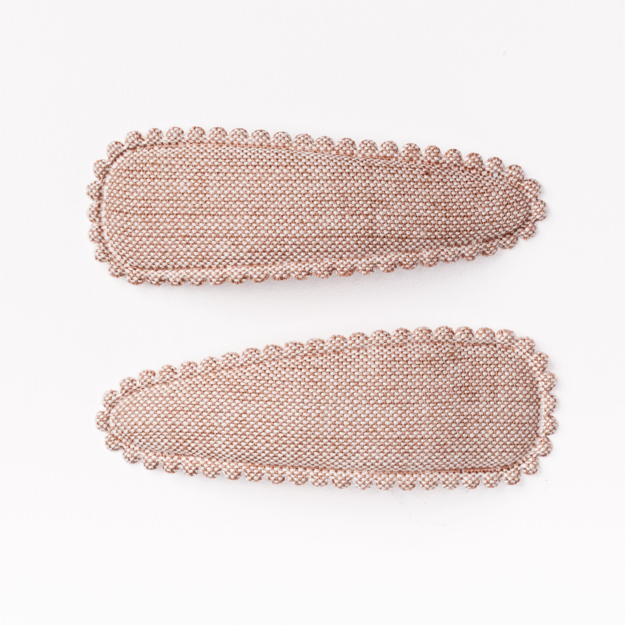 Chestnut Chambray Hair Clips