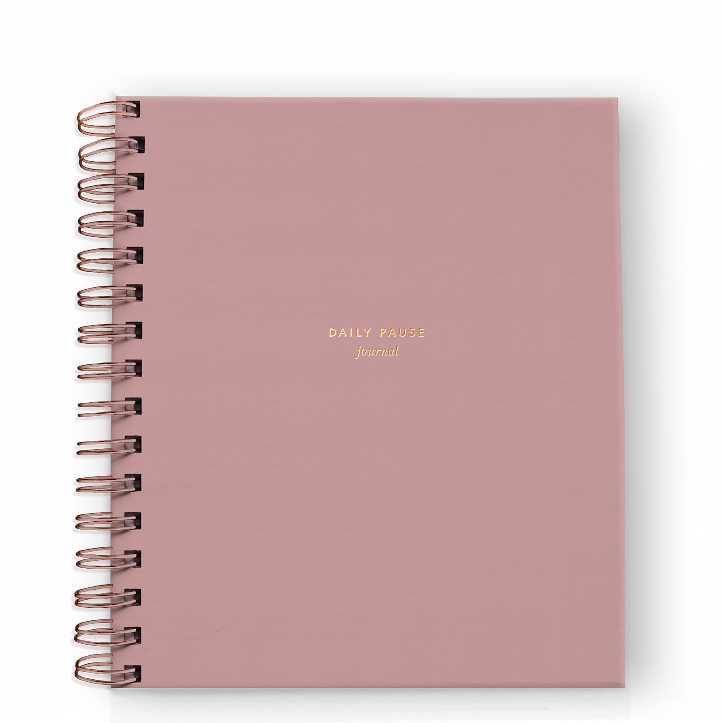 Daily Pause Journal in Dusty Rose