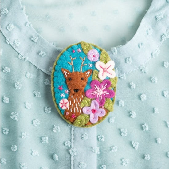 Deer Felt Brooch Craft Kit