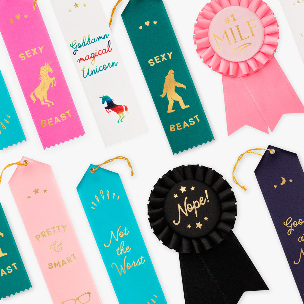 Funny adult award ribbons by Frankie & Claude