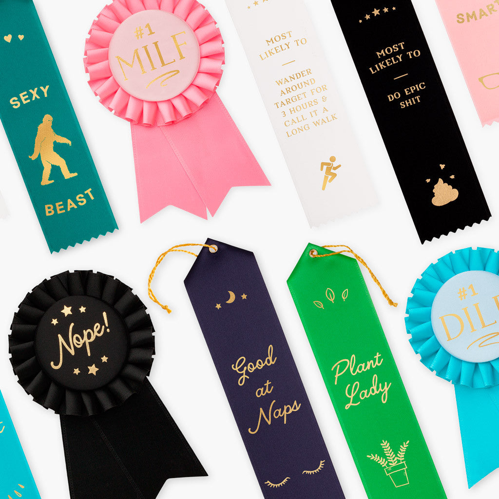 Adult award ribbons by Frankie & Claude