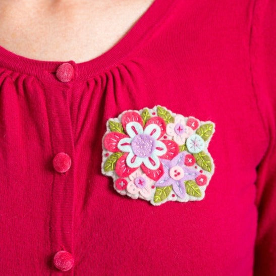 Gertrude Flower Brooch Felt Craft Kit