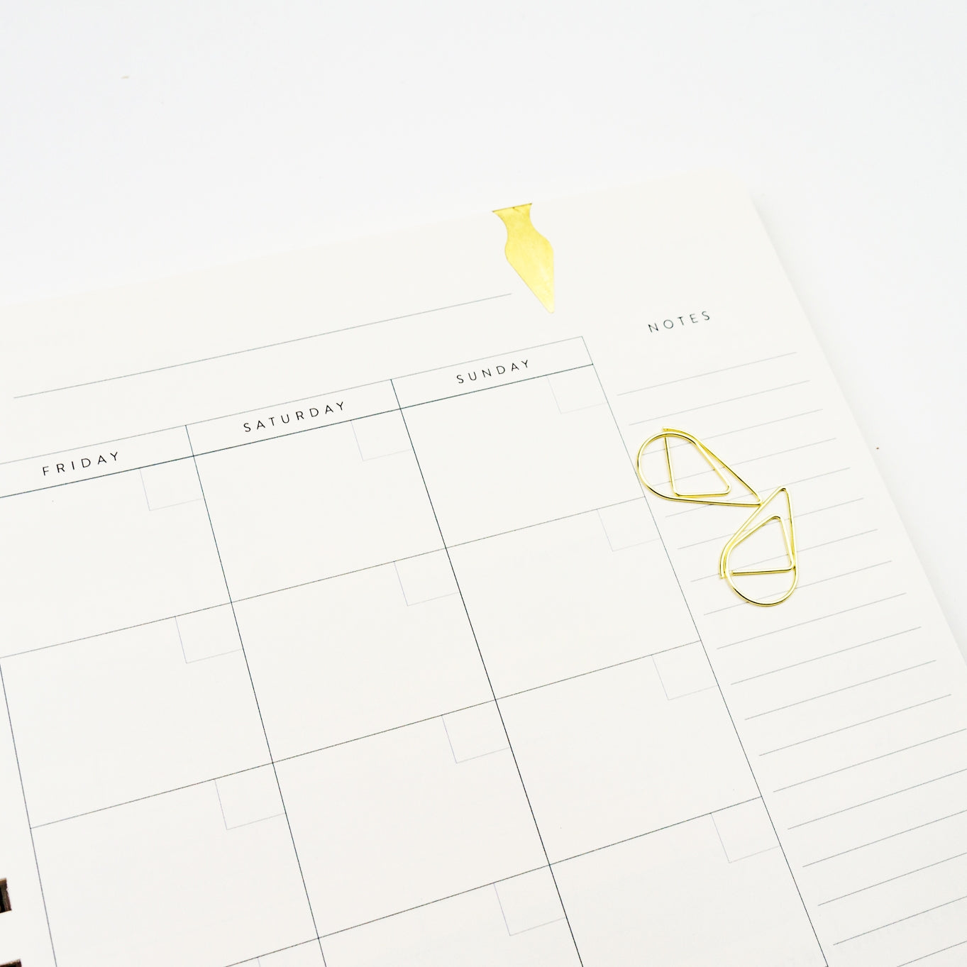 Gold Bumblebee Undated Planner