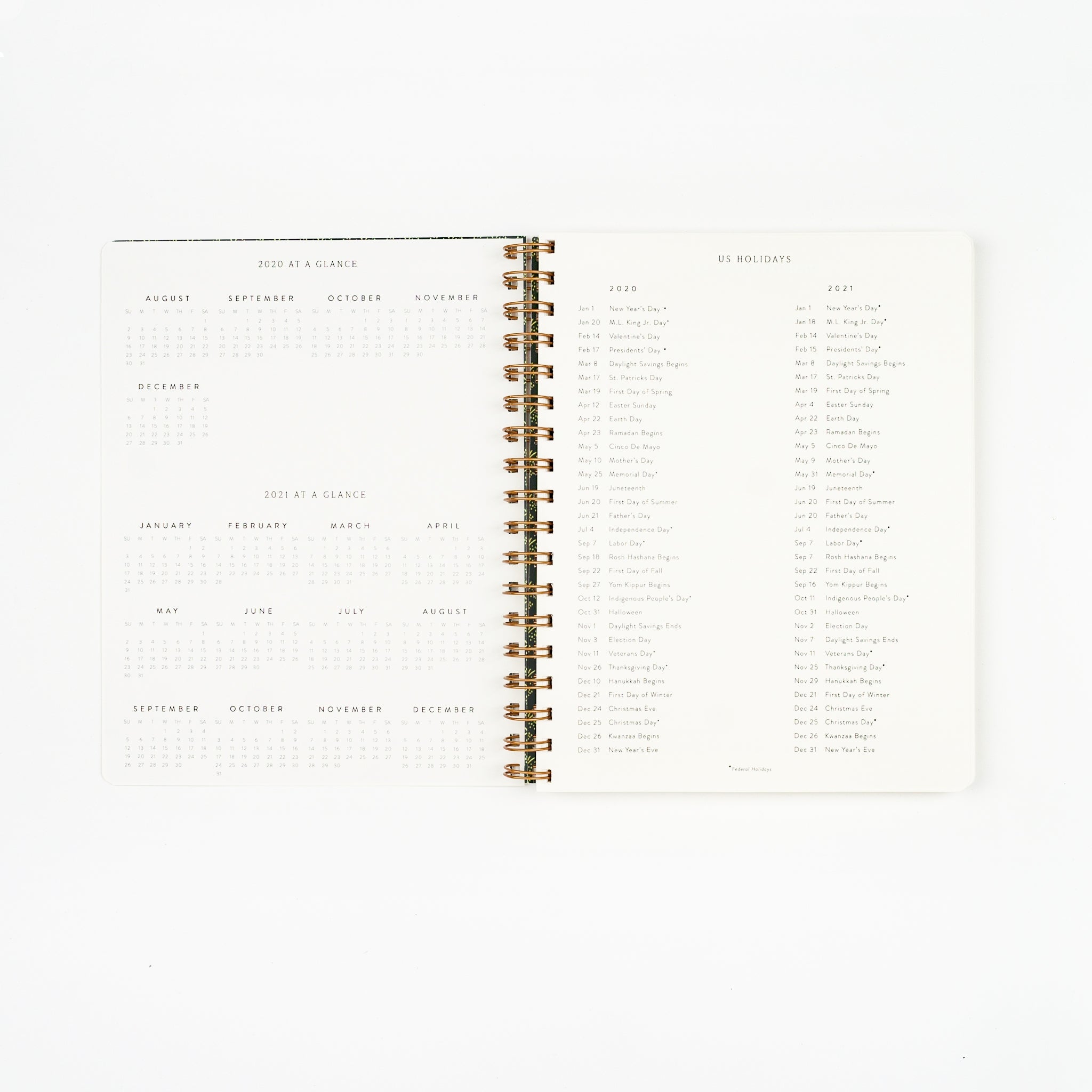 Gold Bumblebee Undated Planner