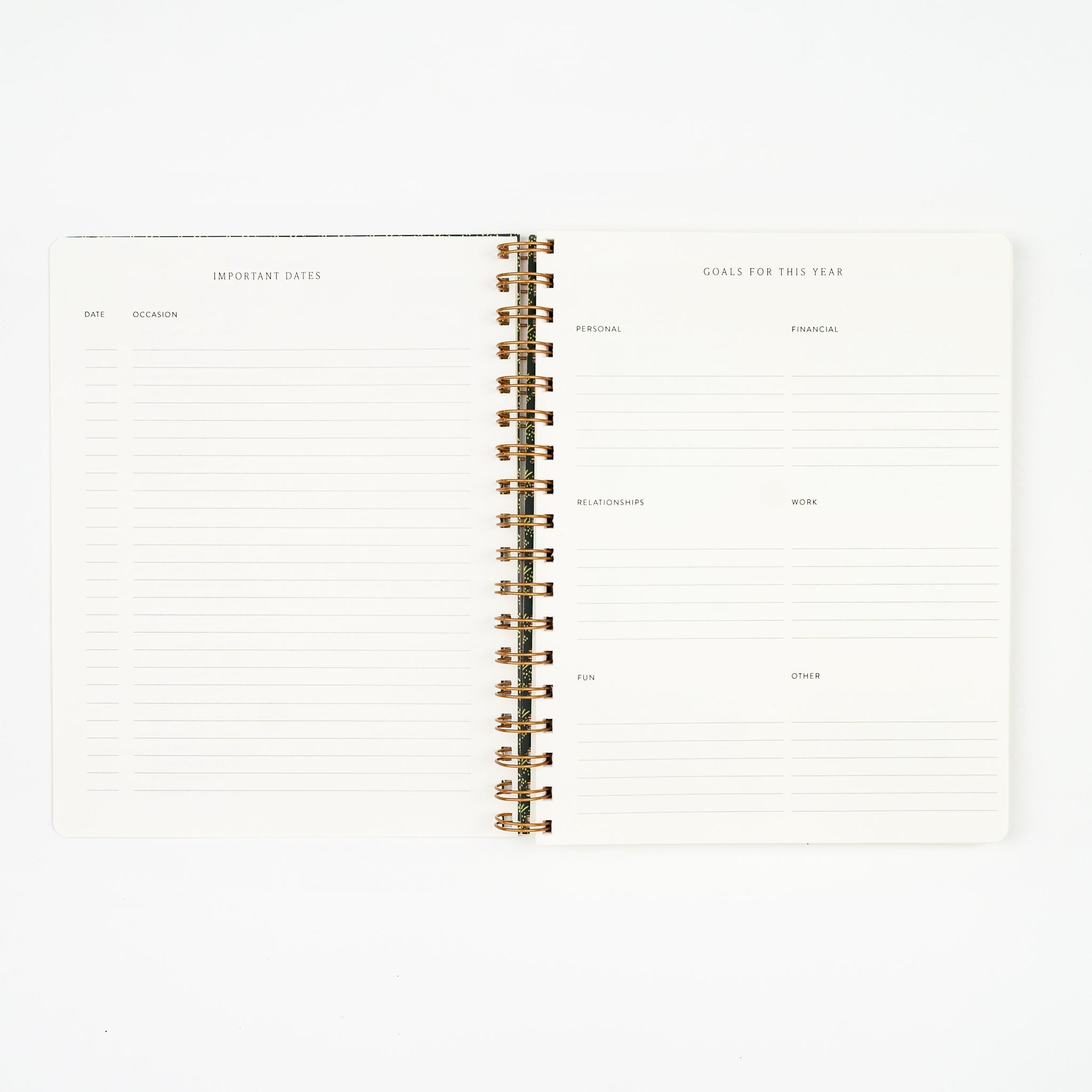 Gold Bumblebee Undated Planner