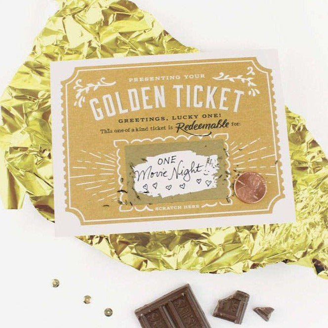 Golden Ticket Scratch-off Card