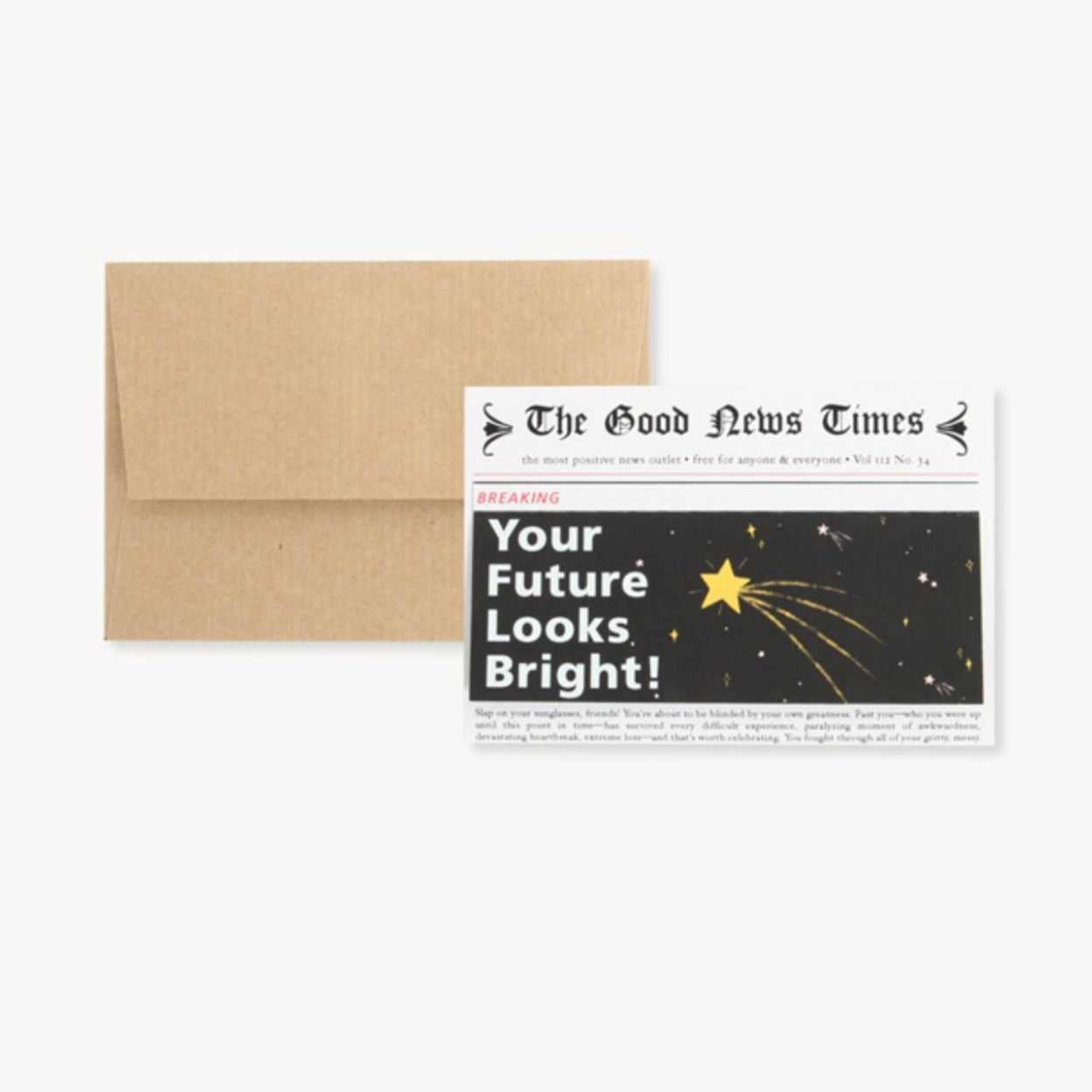 Good News Times Pop Up Card