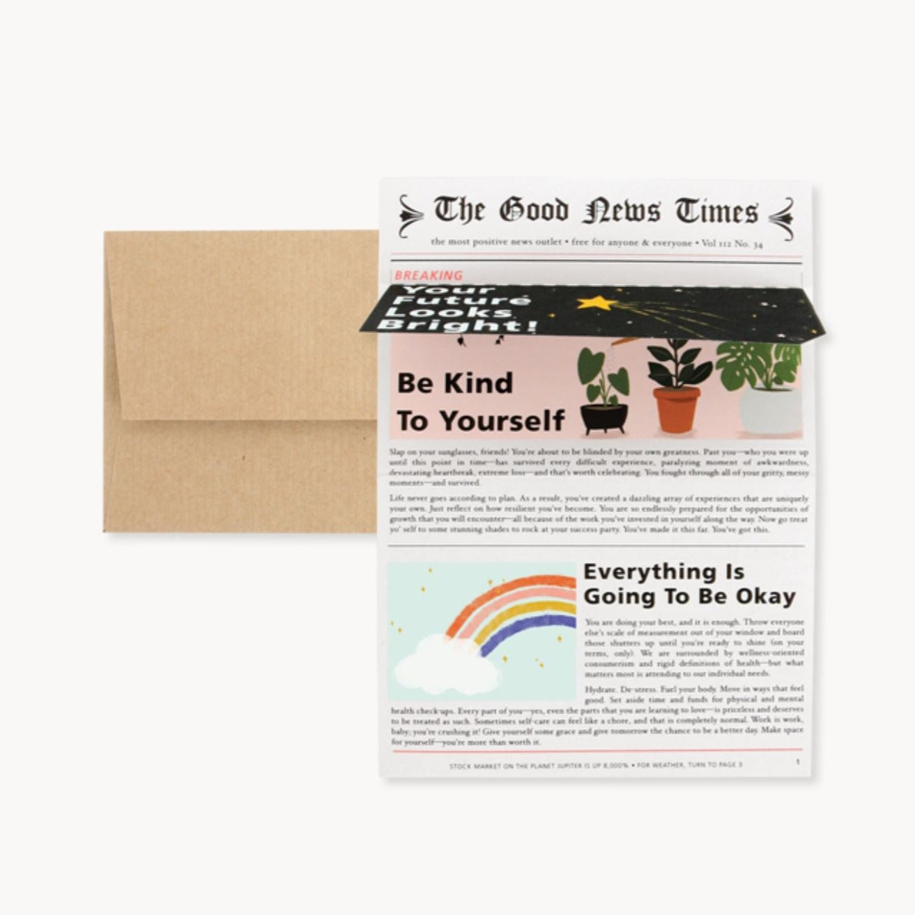 Good News Times Pop Up Card