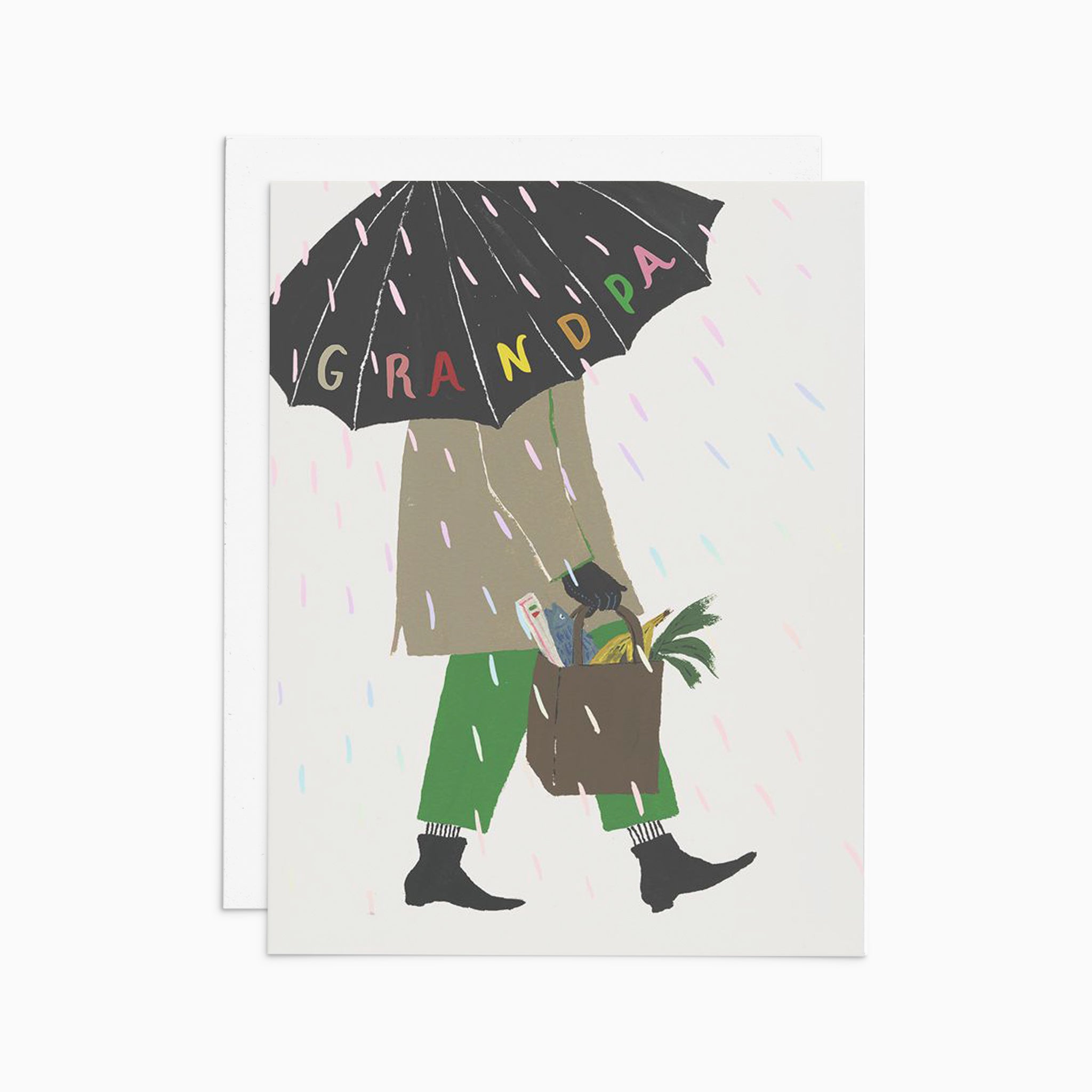 Grandpa Umbrella Card