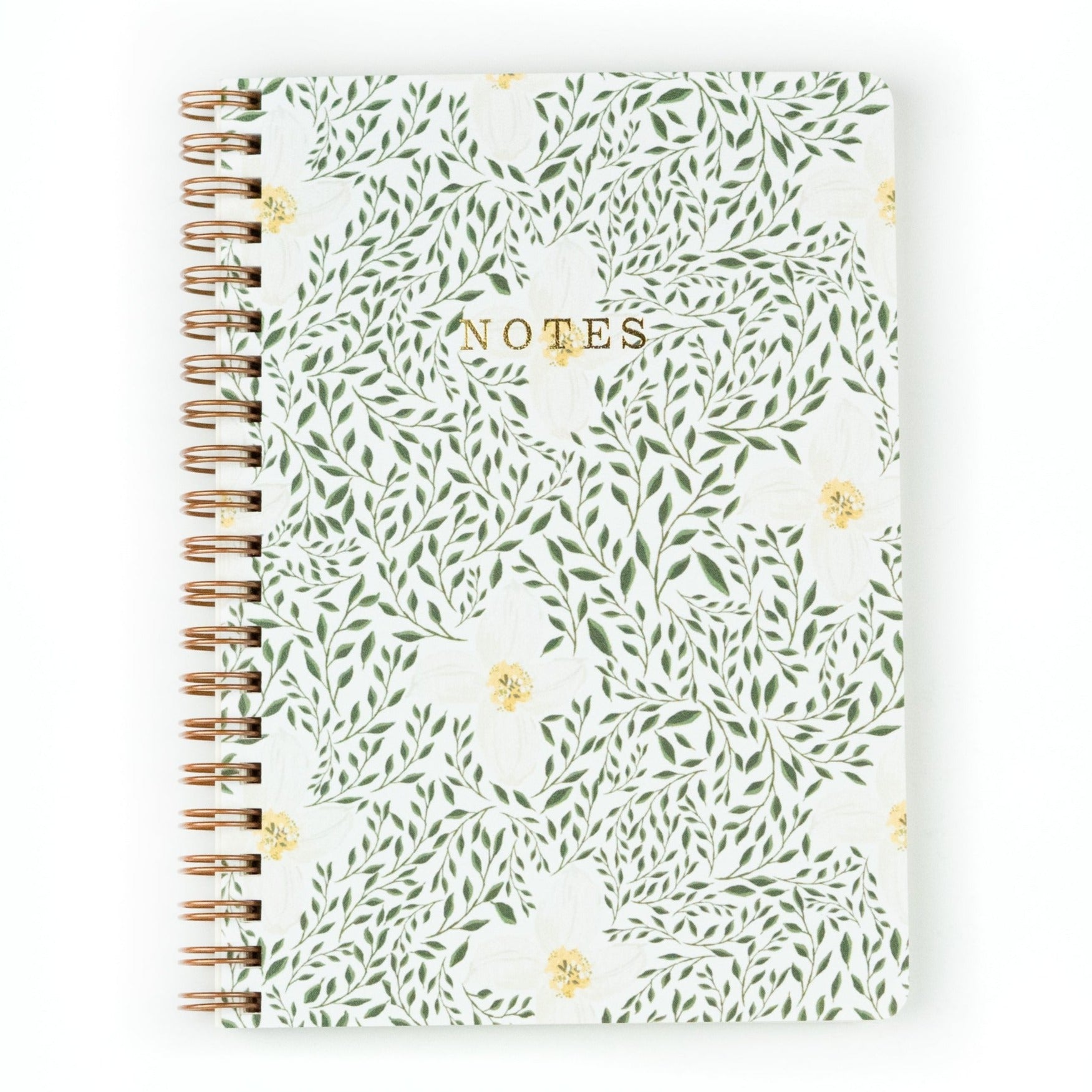 Jasmine Green Floral Notebook