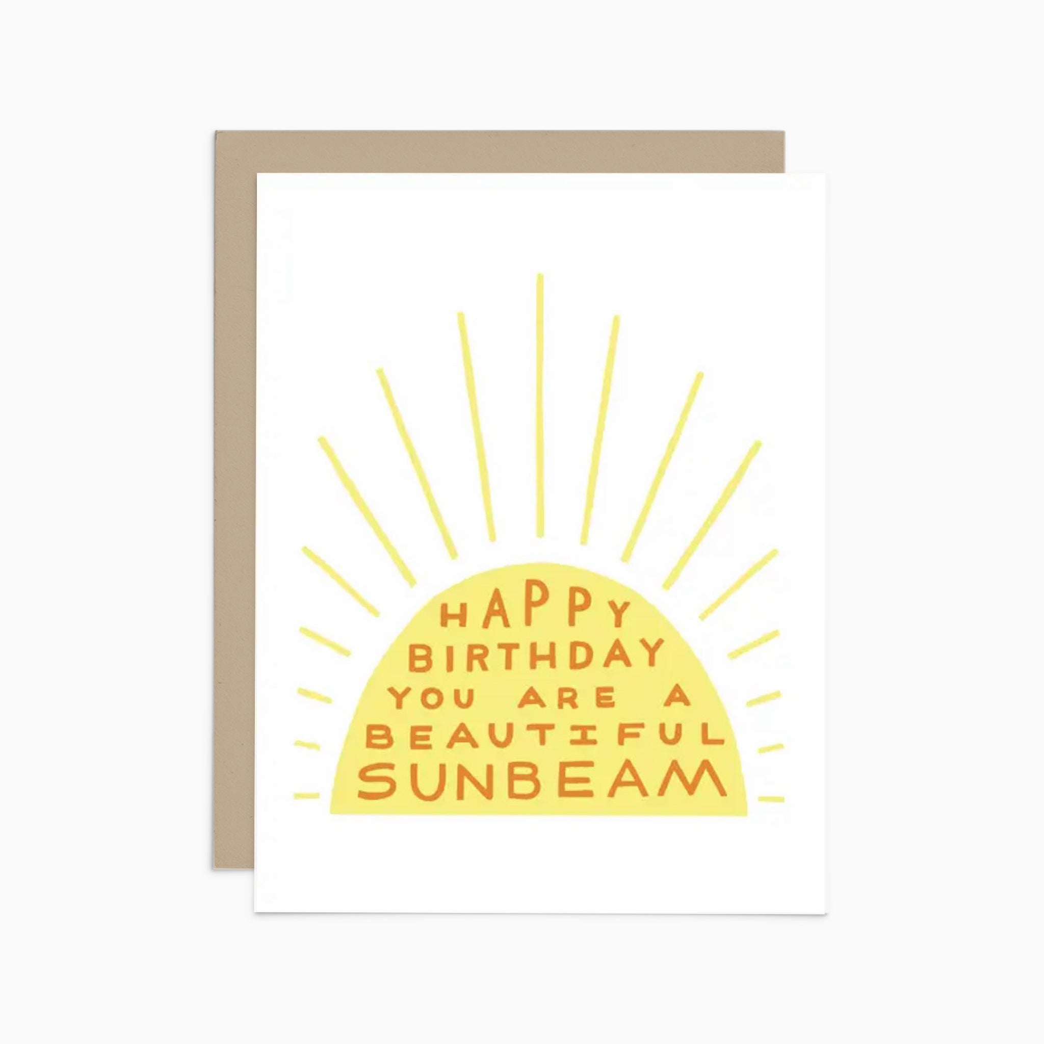 Happy Birthday Beautiful Sunbeam Card