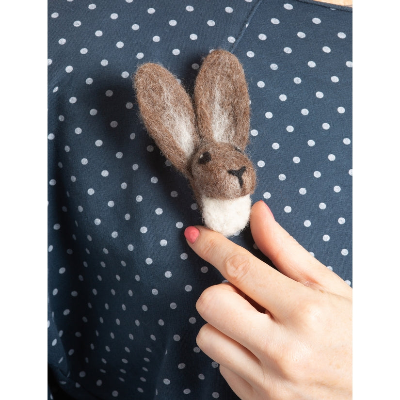 Hare Brooch Felting Kit