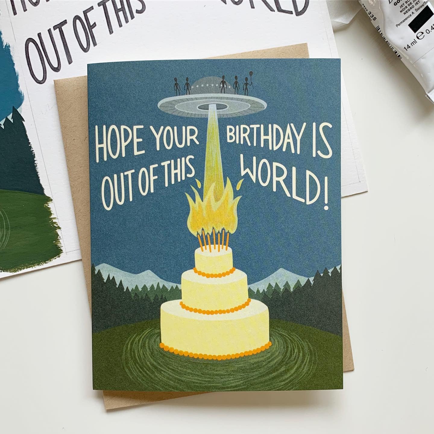 Out of This World Birthday Card