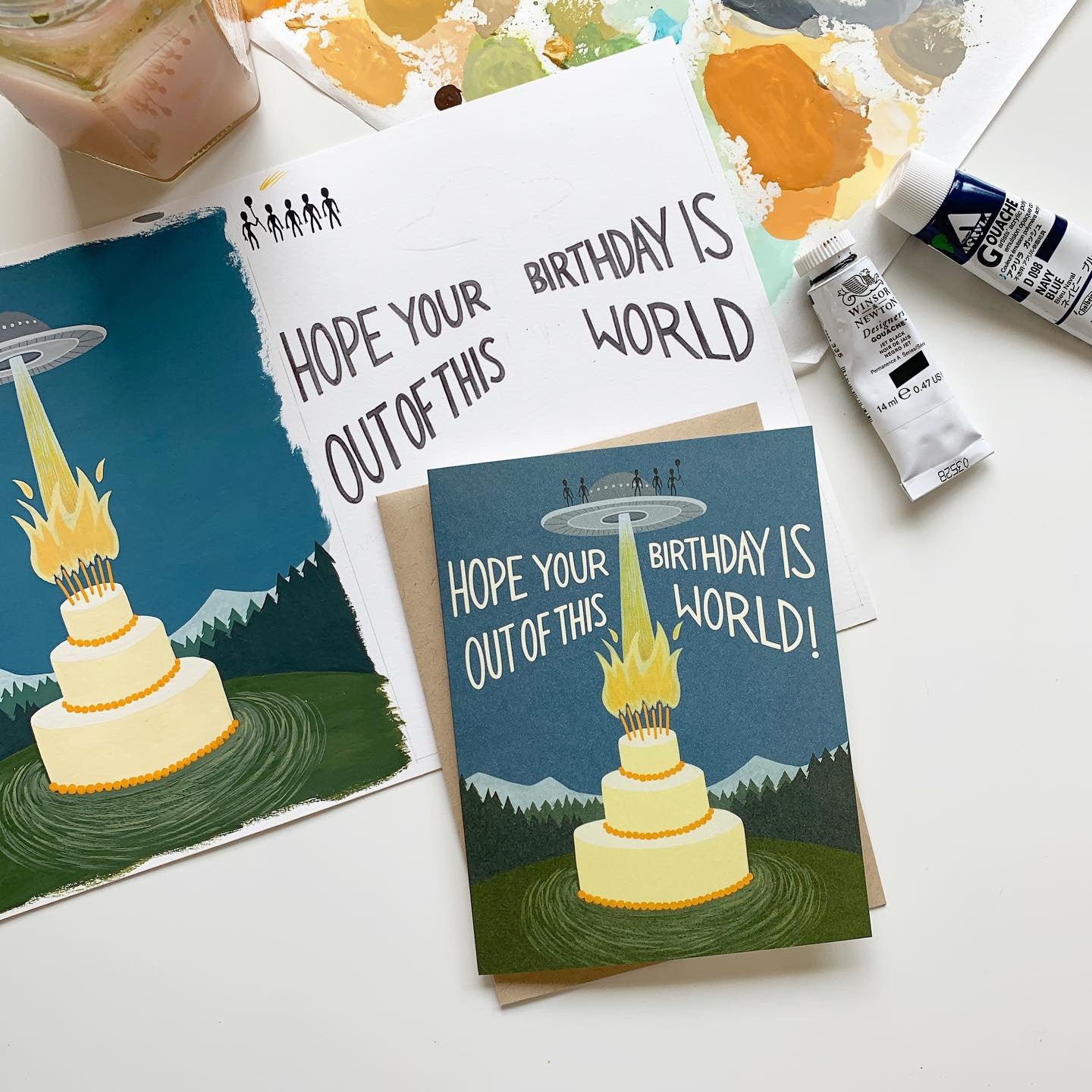 Out of This World Birthday Card