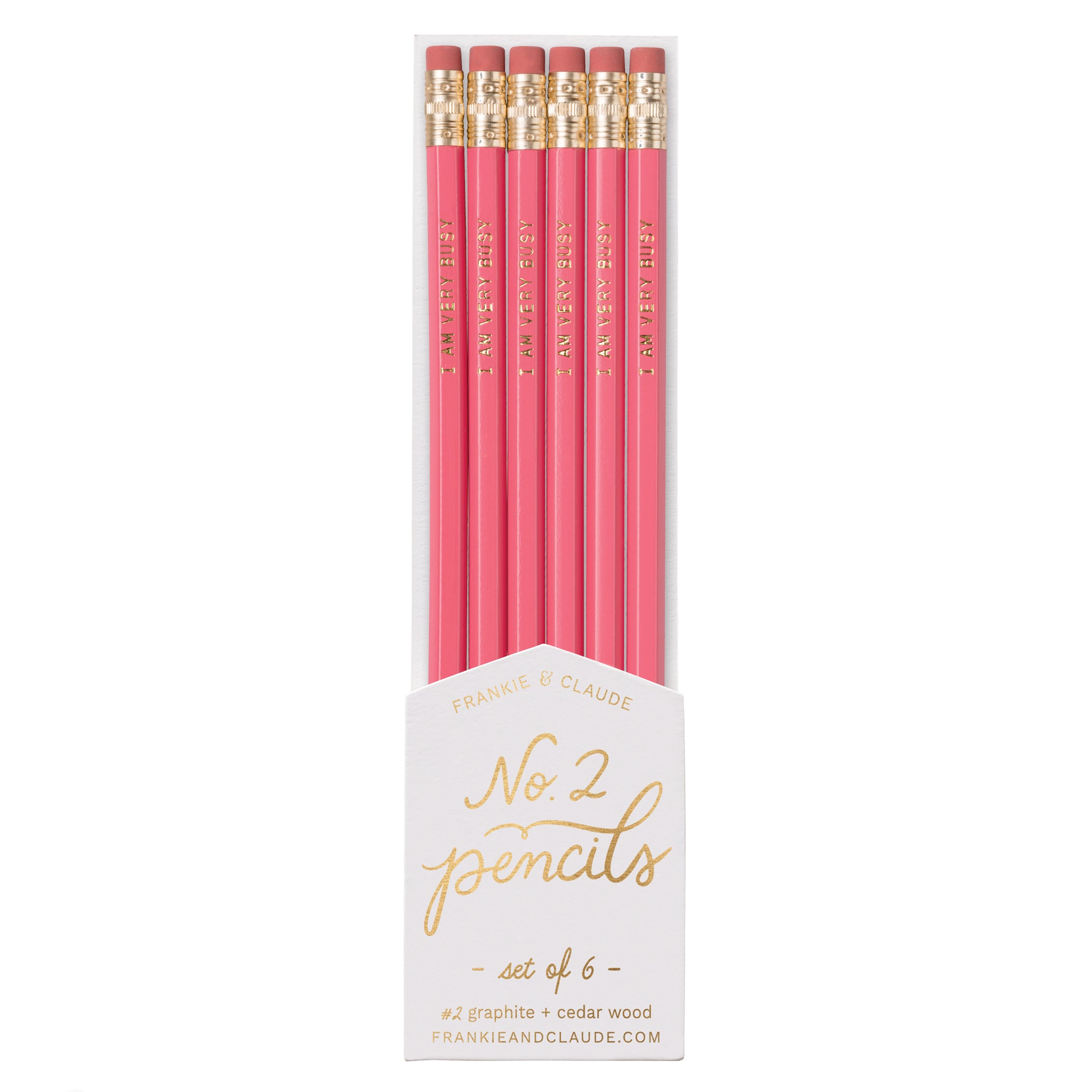 I Am Very Busy pencils
