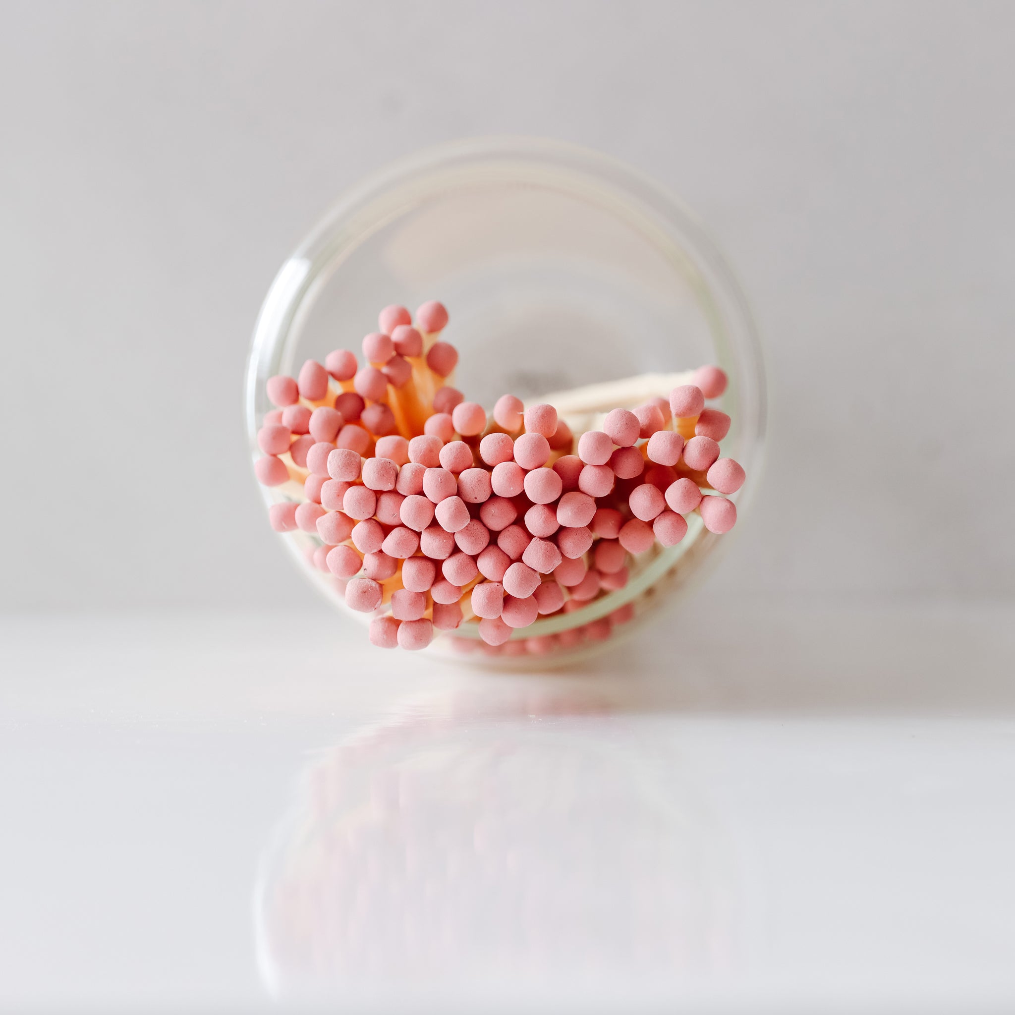 Dusty Rose Fireplace Match Jar