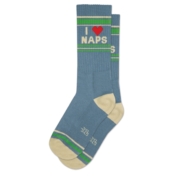 I Heart Naps Gym Socks