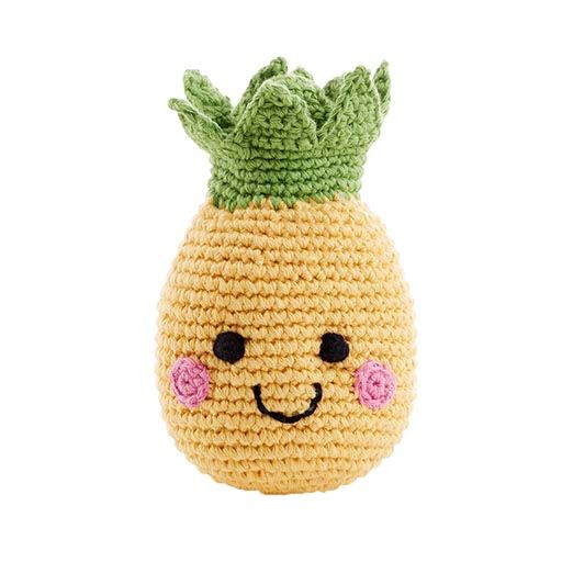 Friendly Crocheted Pineapple Rattle